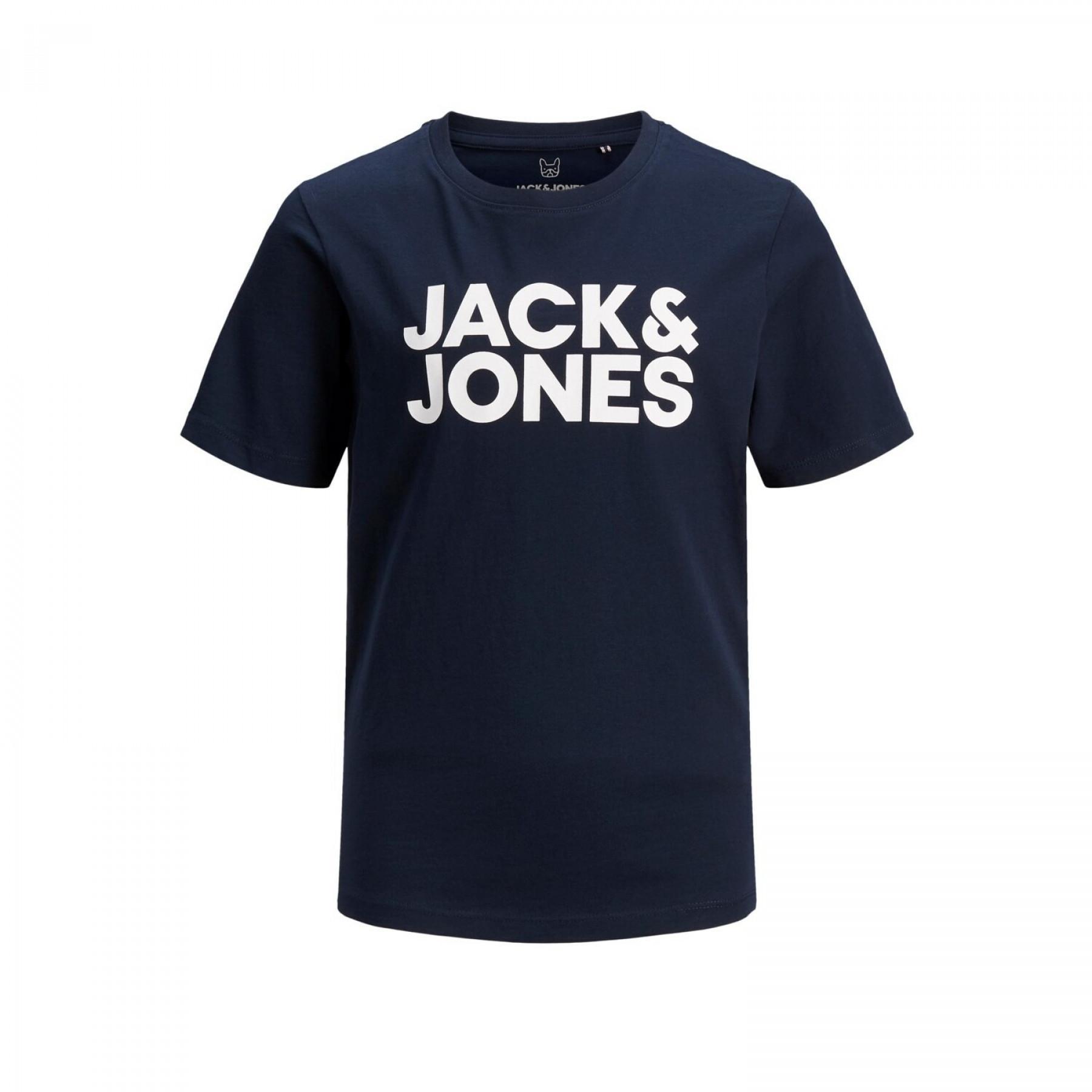 T-shirt enfant col ras-du-cou Jack & Jones ecorp logo