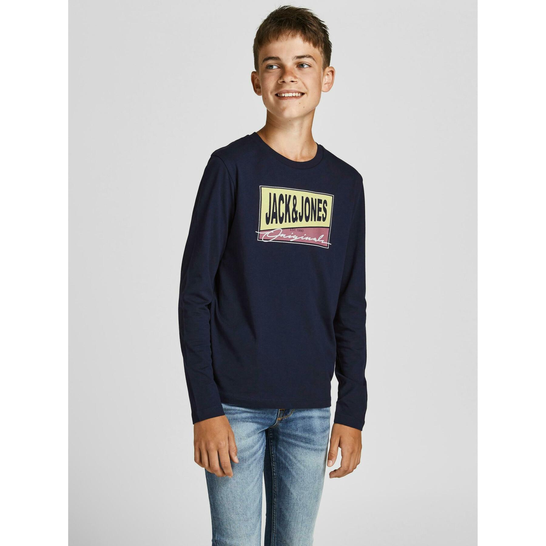 Jack /& Jones T-Shirt Manches Longues Enfant Mason