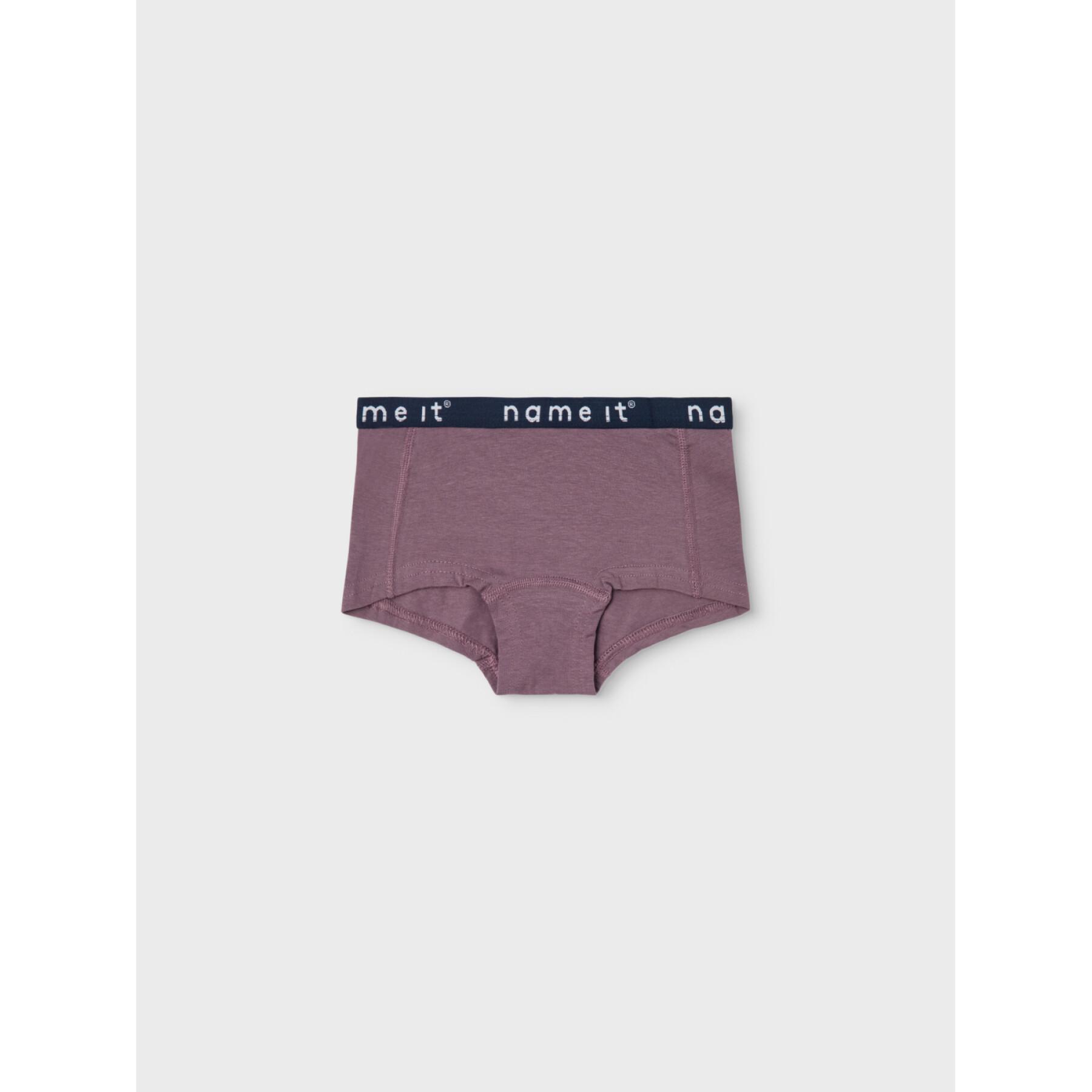 Pack de 4 Culottes fille Name it Hipster