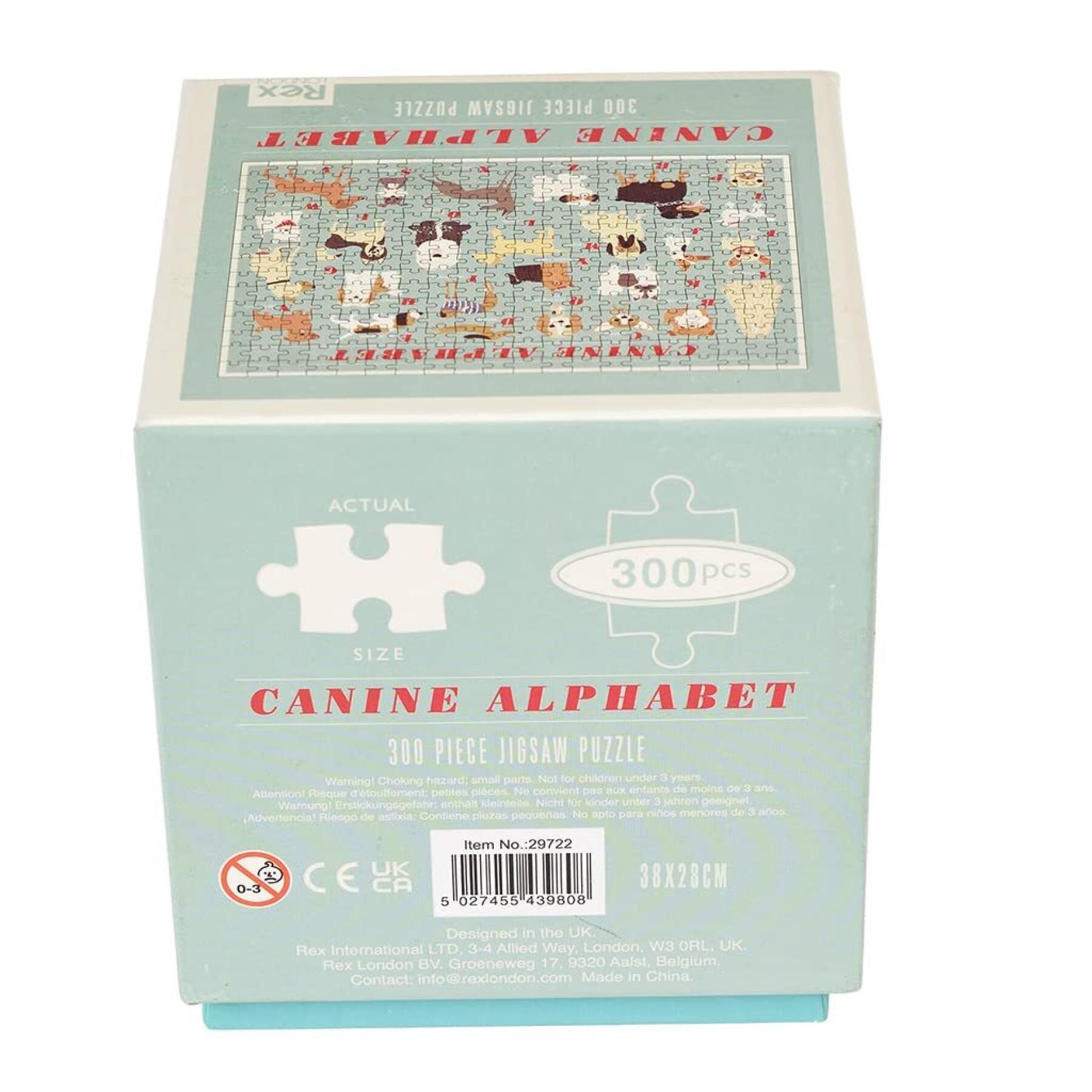 Puzzle 300 pièces alphabet canin Rex London Best In Show