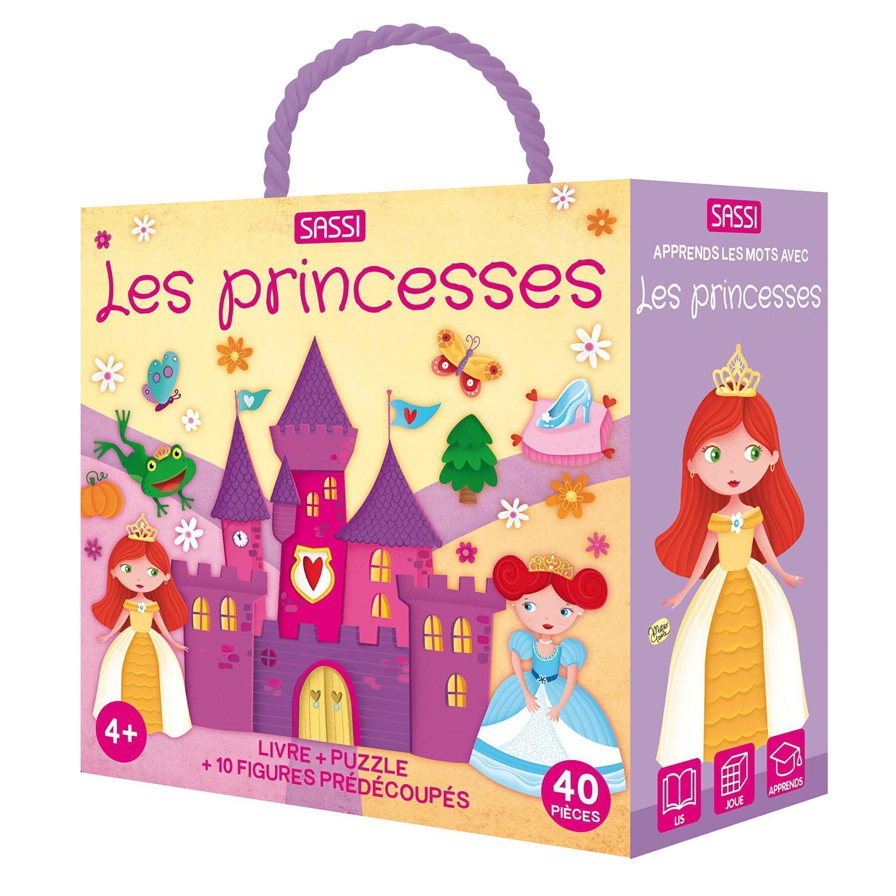 Puzzle + 2 livres Princesses Sassi