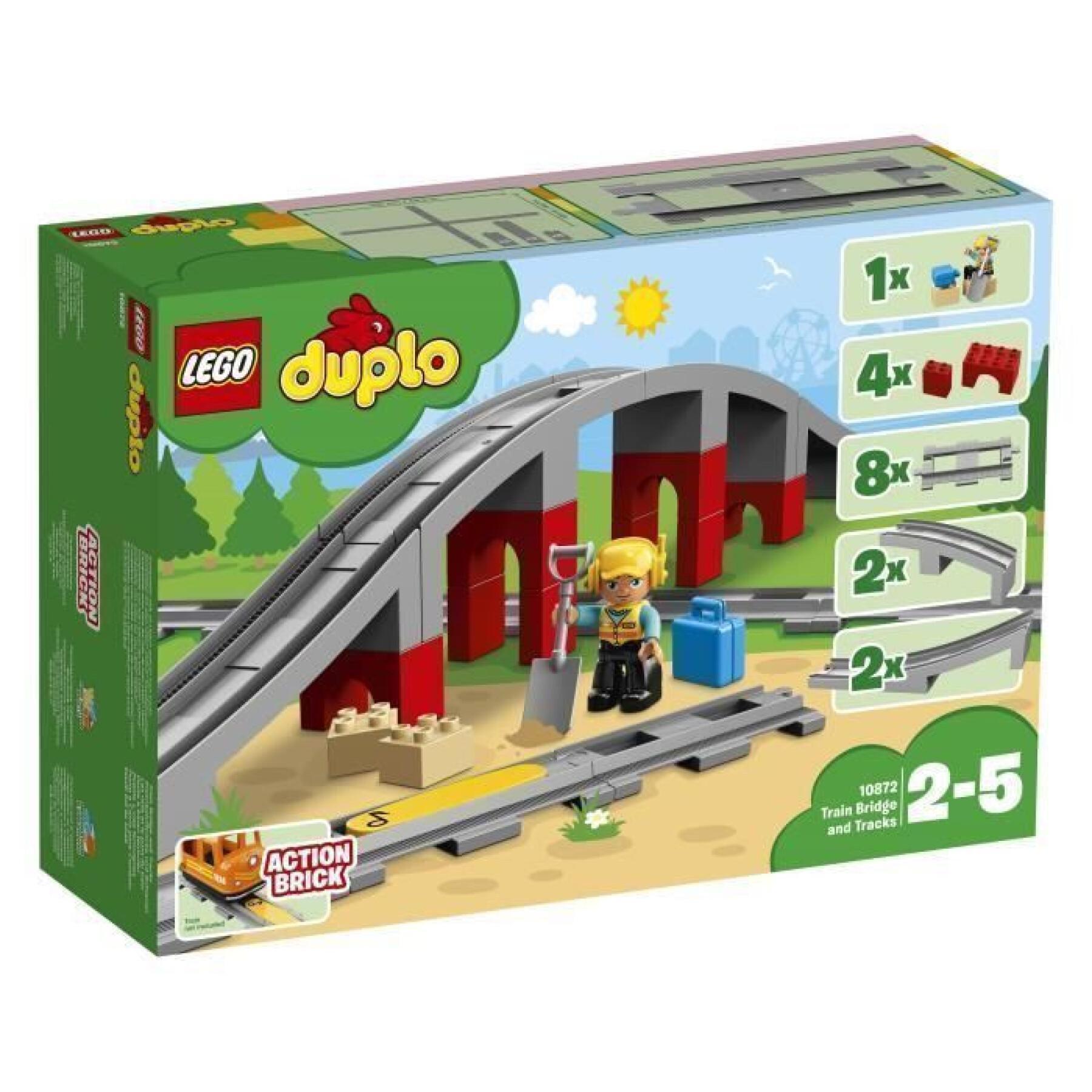 Jeux de construction Rails et pont du train Lego Duplo