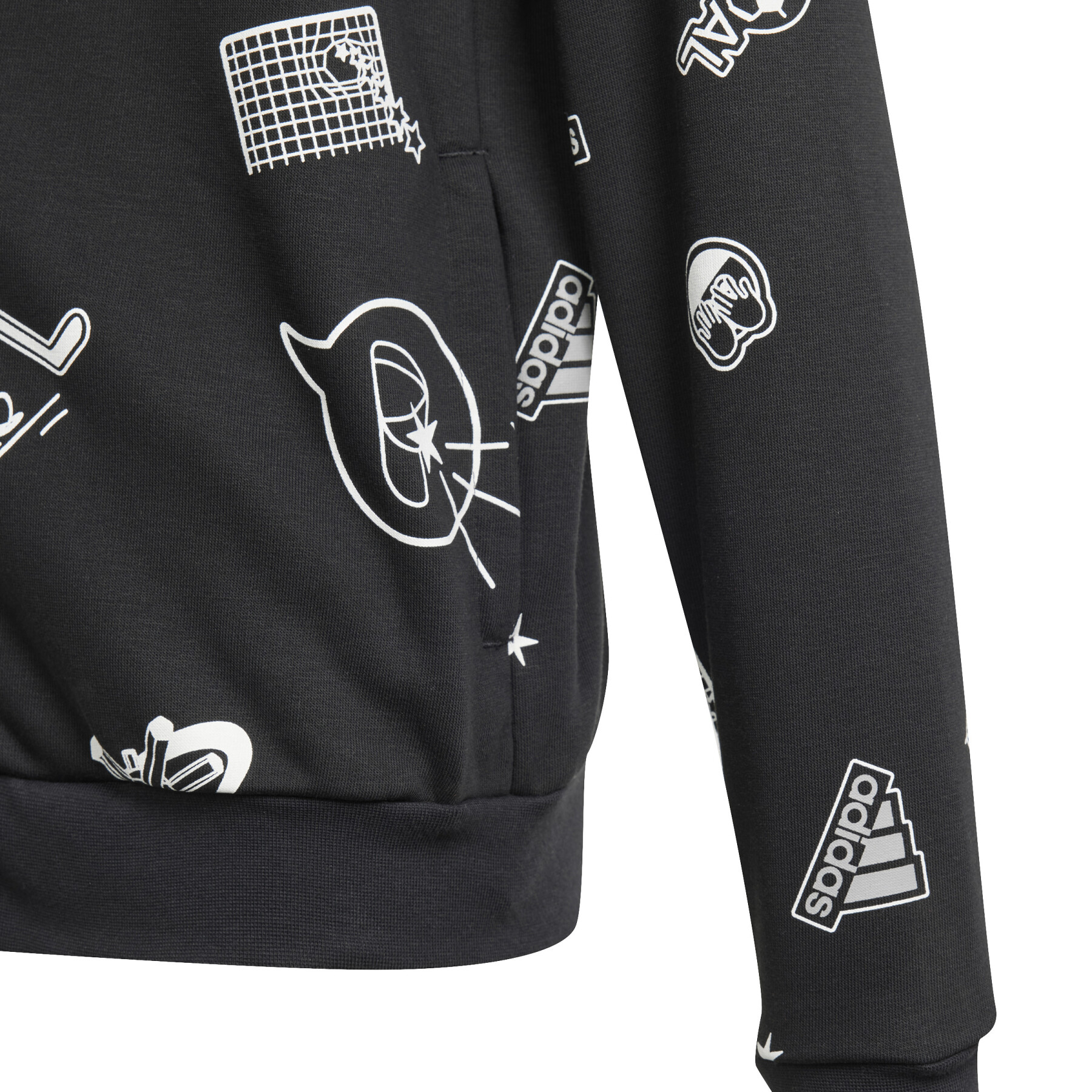 Sweatshirt à capuche zippé enfant adidas Brand Love