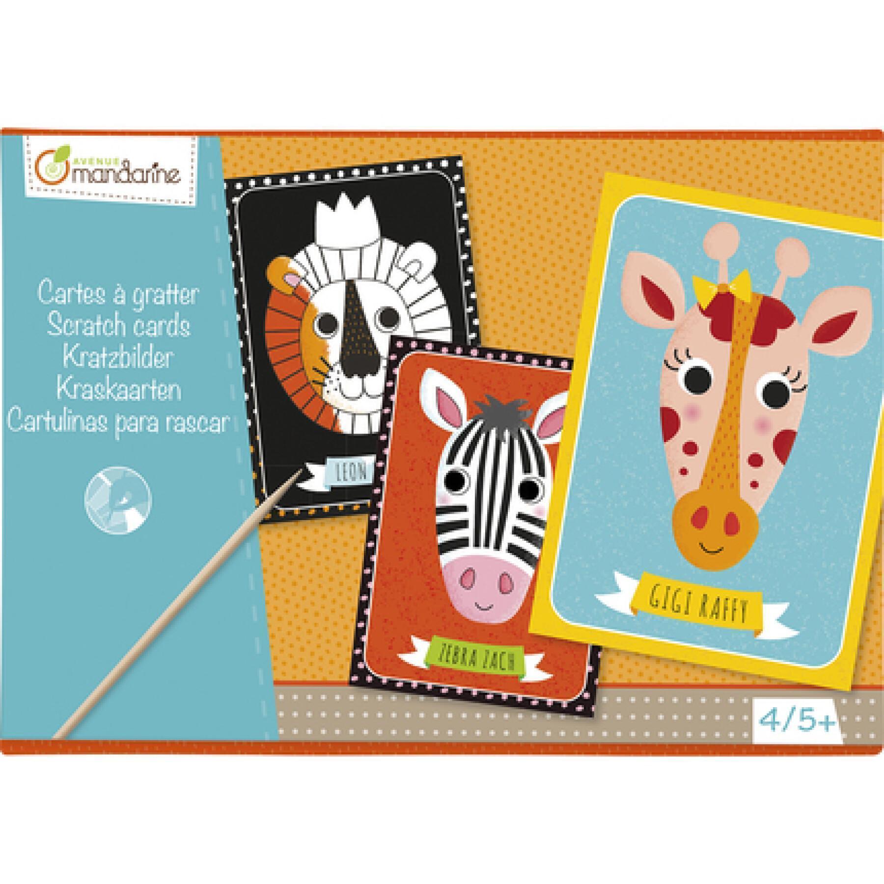 Boîte créative de cartes à gratter Avenue Mandarine