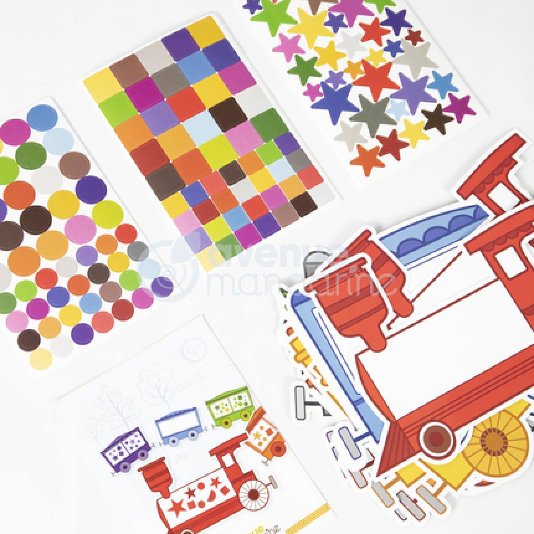 Boîte créative - Educativ' Stickers Tri de couleurs Avenue Mandarine