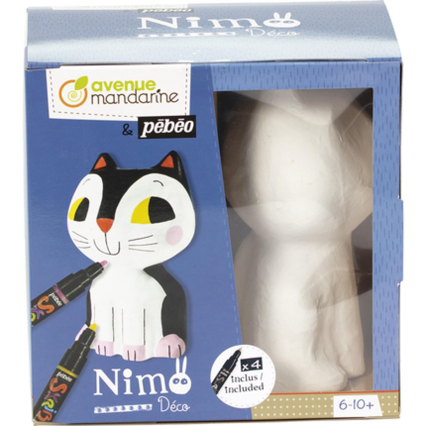 Boîte créative Nimo Déco Victor le chat Avenue Mandarine