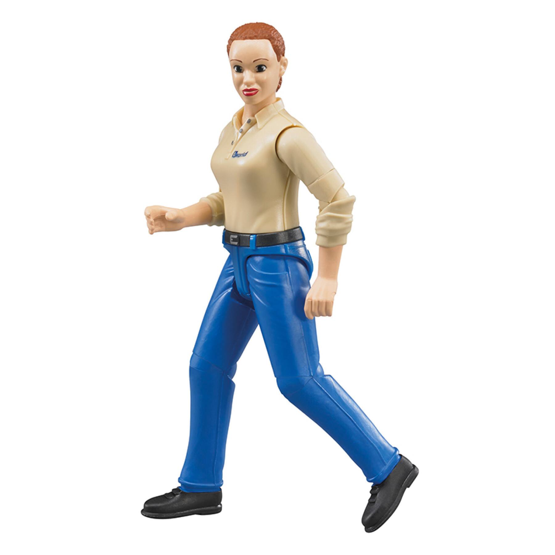 Figurine femme avec jean bleu Bruder