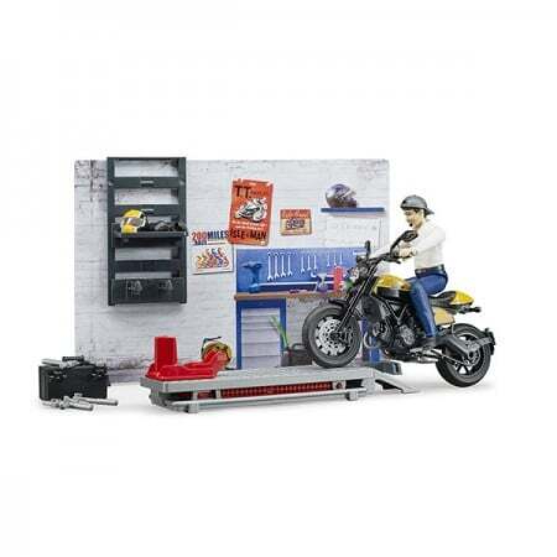 Figurine - Service moto Scrambler Ducati Full Throttle Bruder