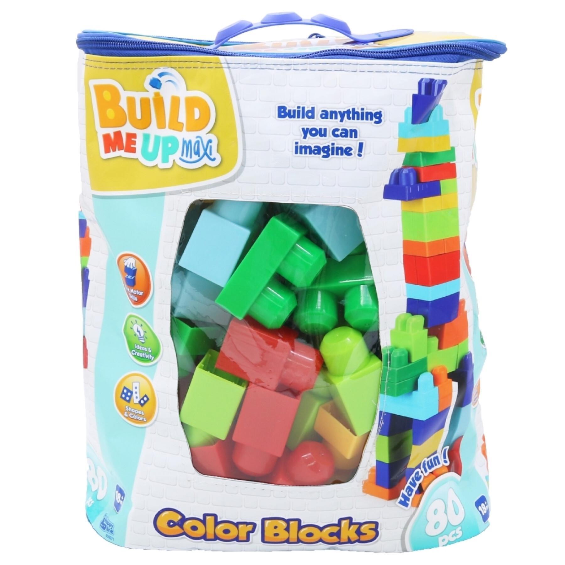 Lot de 80 blocs de construction Build Me Up Maxi