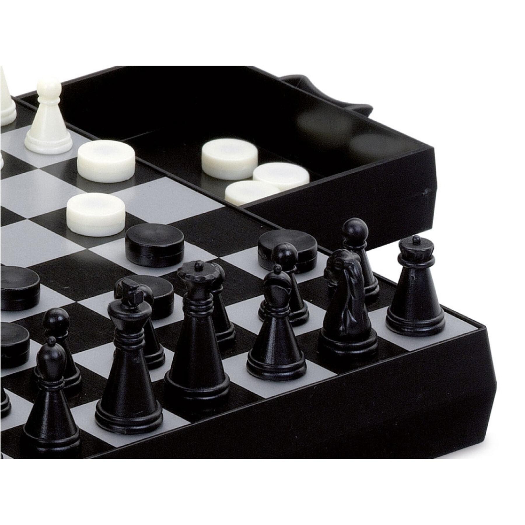 Jeu d'échecs et dames avec backgammon magnétique Cayro
