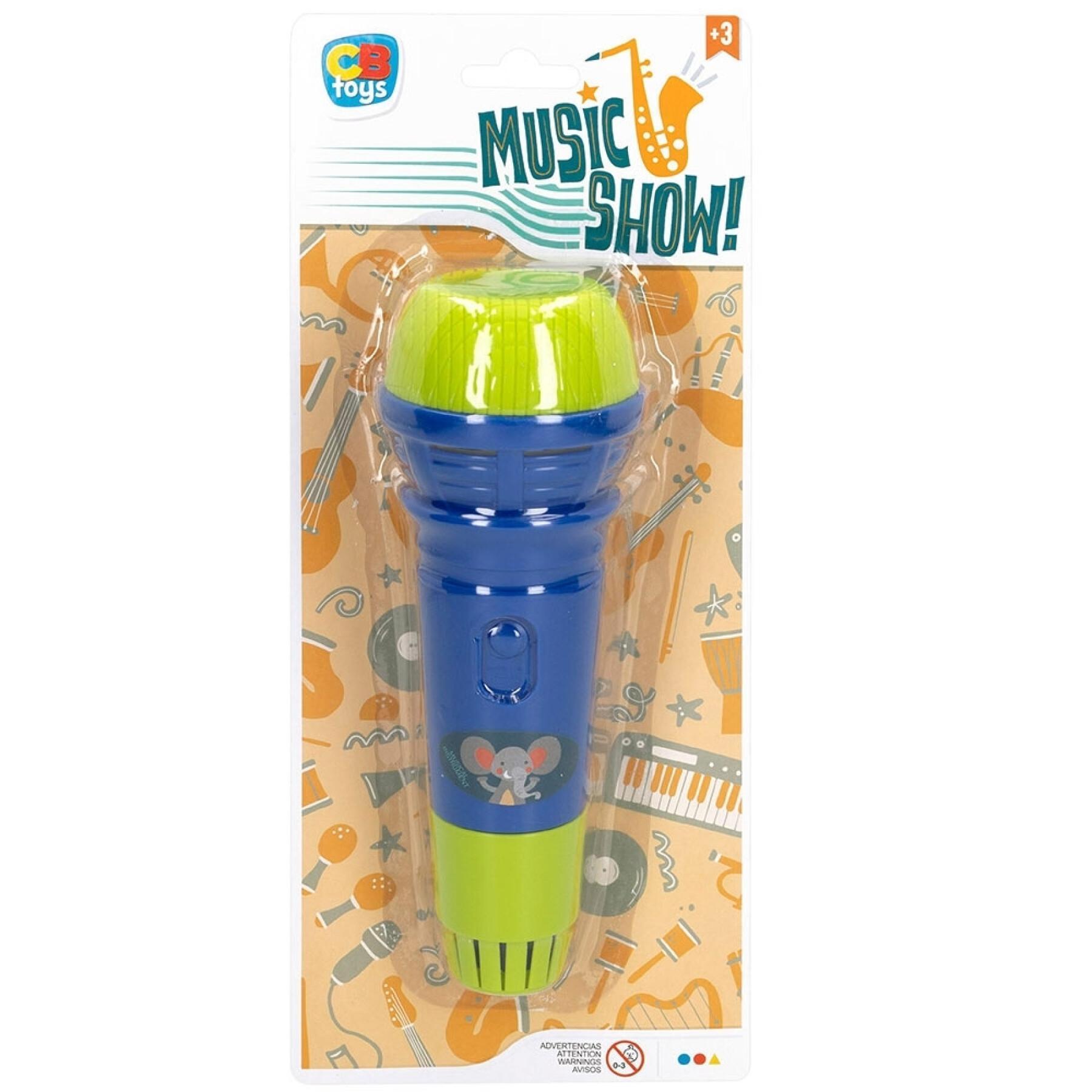 Microphone de spectacle musical sous blister CB Toys