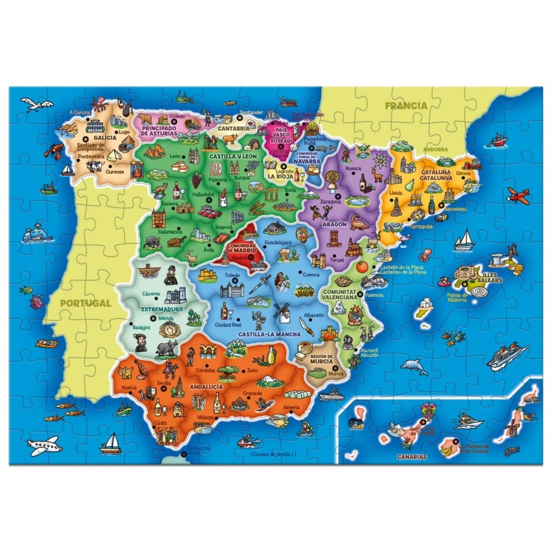 Puzzle de 137 pièces Diset España Prov -Autonomías