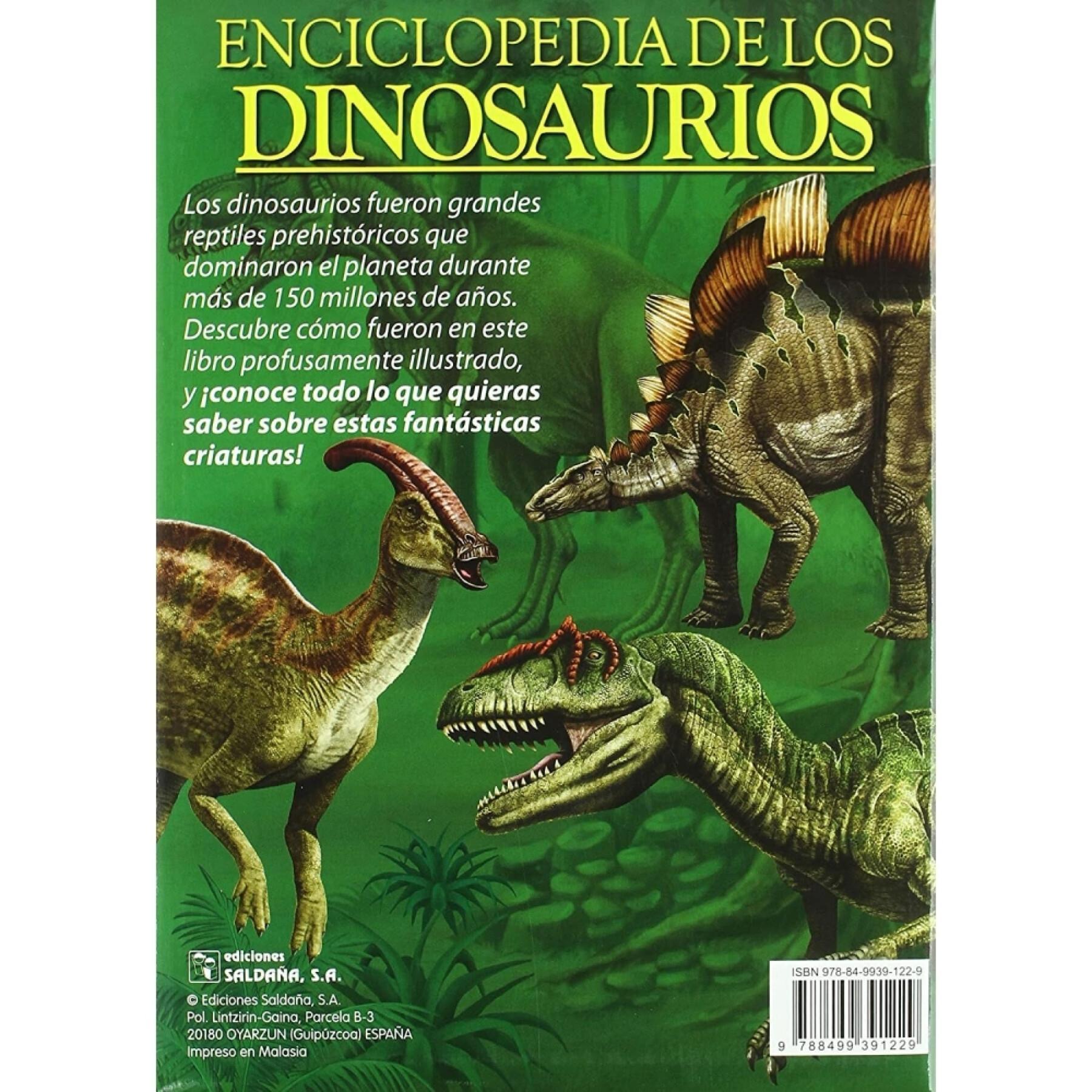 Livre 28 pages Encyclopédie des dinosaures Ediciones Saldaña