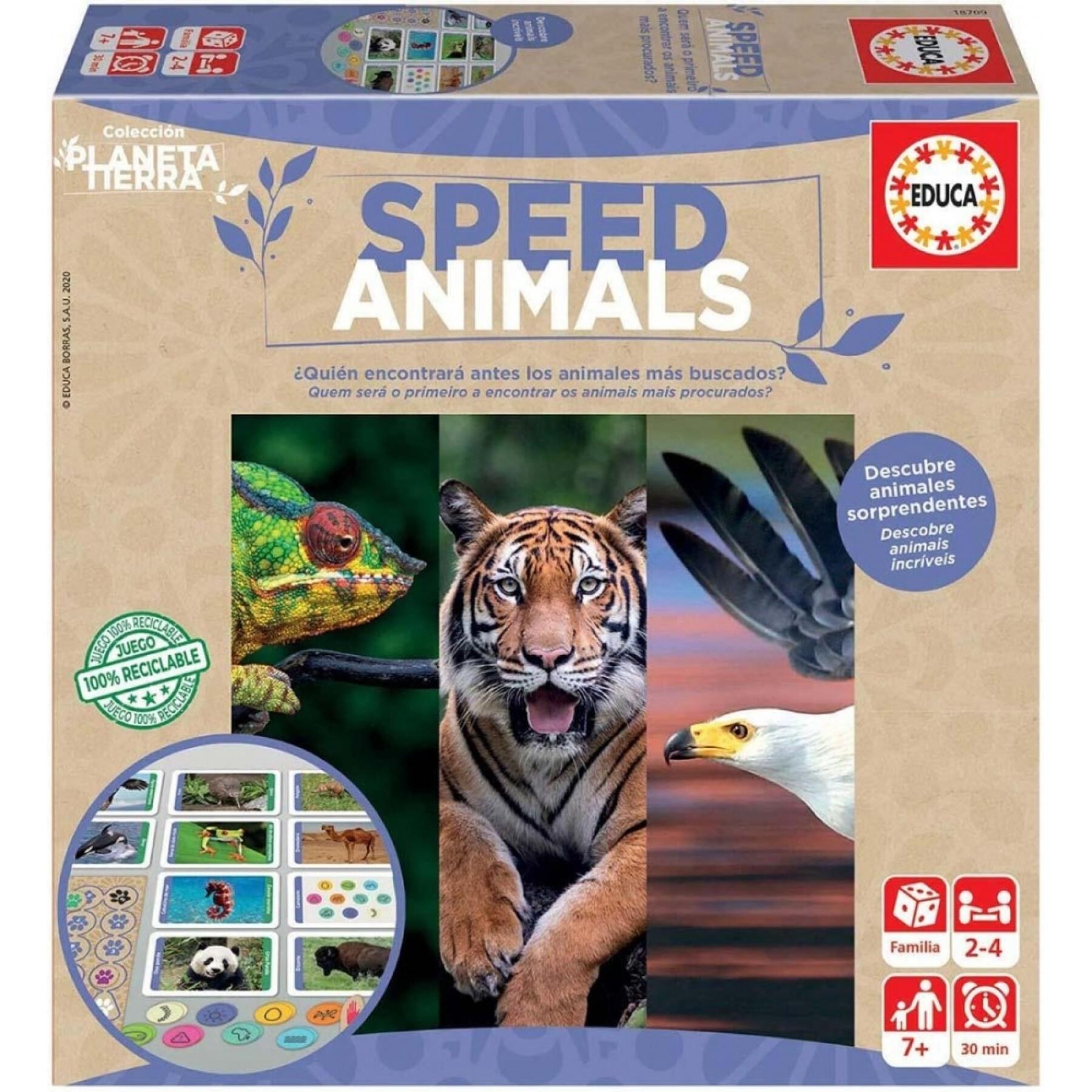 Jeux de société animaux rapides de la planète terre Educa