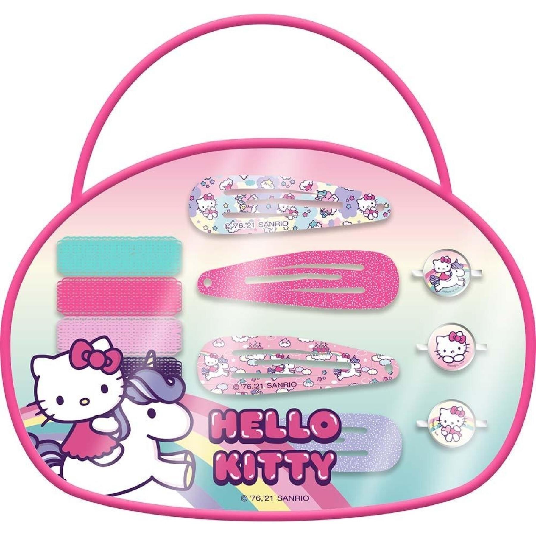Pochette de 12 accessoires pour cheveux Hello Kitty