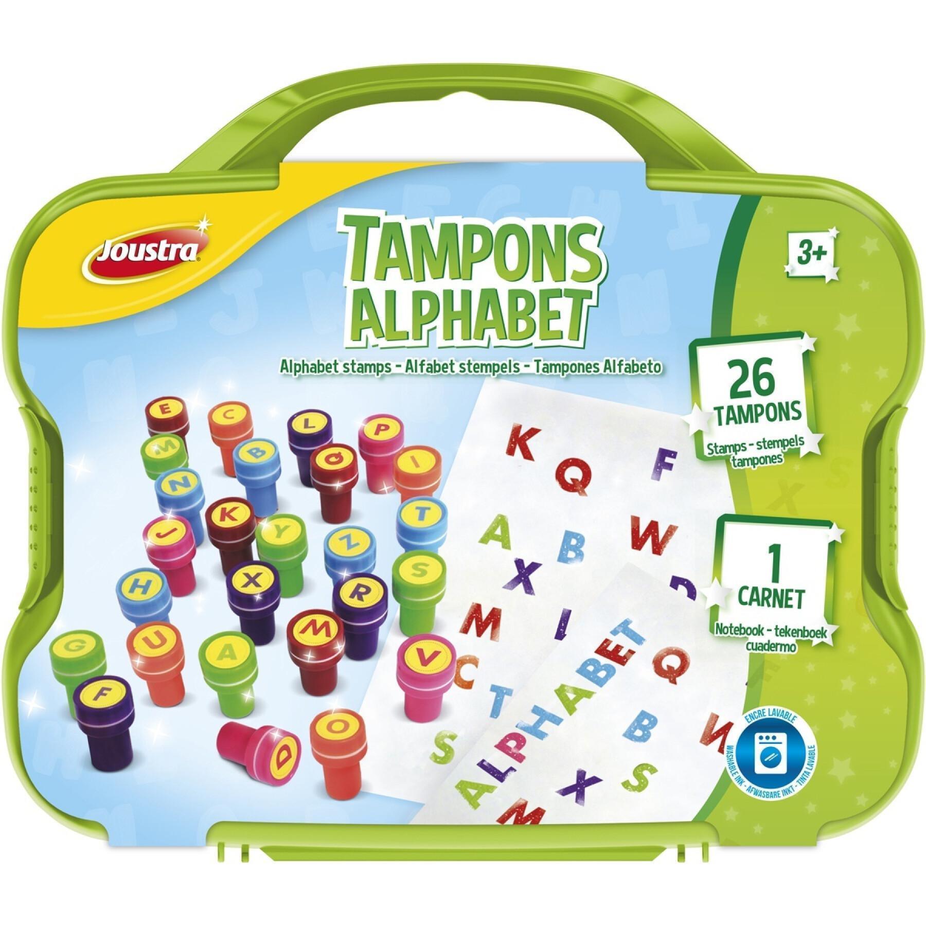 Jeux éducatifs malette tampons alphabet Joustra