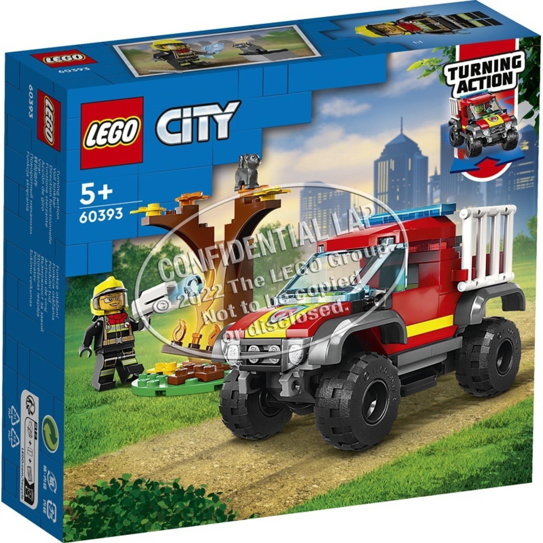 Jeux de constructionuvetage 4x4 pompiers Lego City