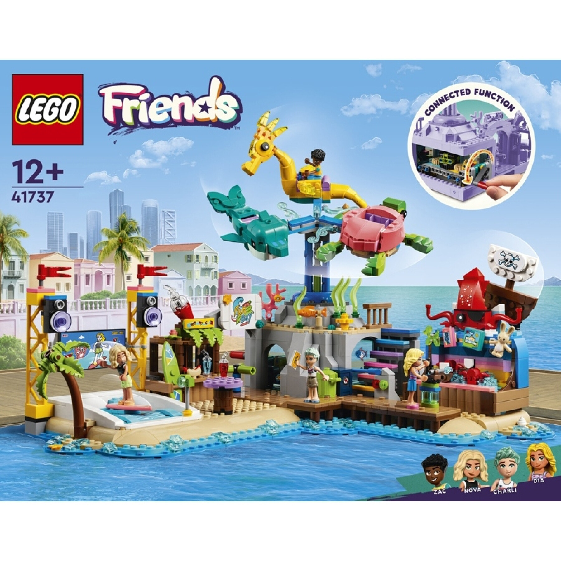Jeux de construction parc attractions plage Lego Friends