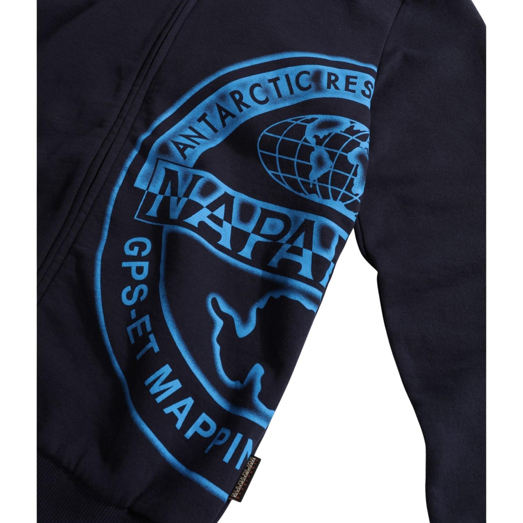 Sweatshirt full zip à capuche enfant Napapijri B-Boreale