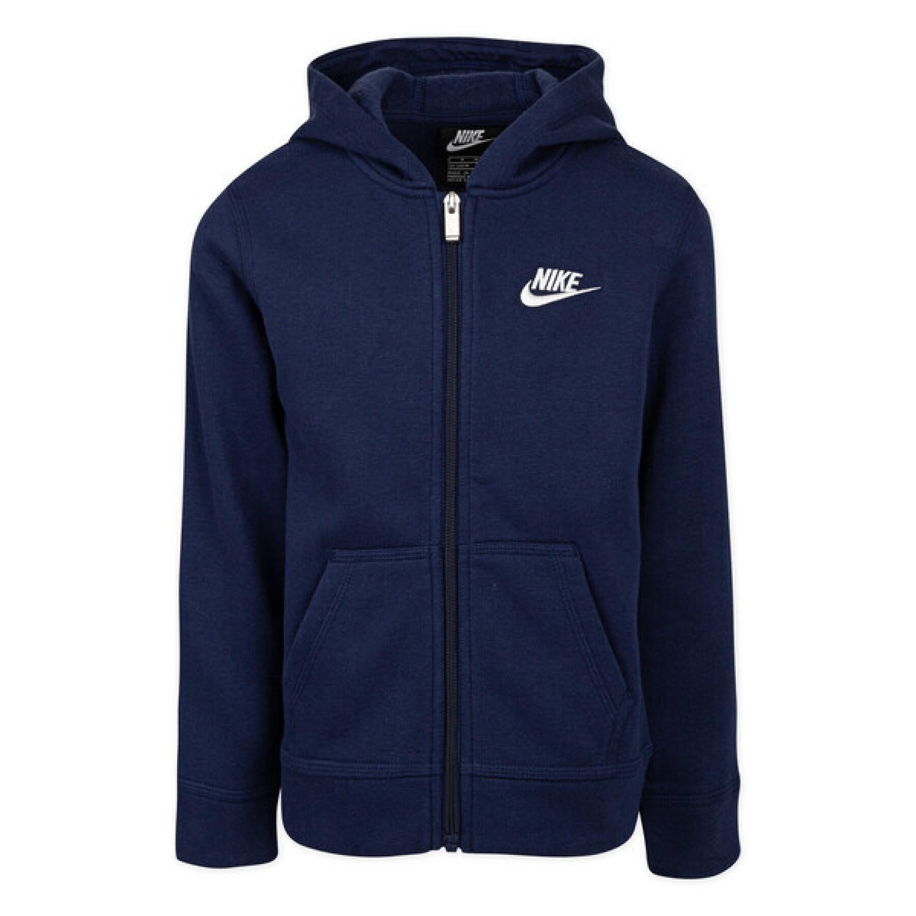 Sweatshirt à capuche enfant Nike Club Fleece FZ