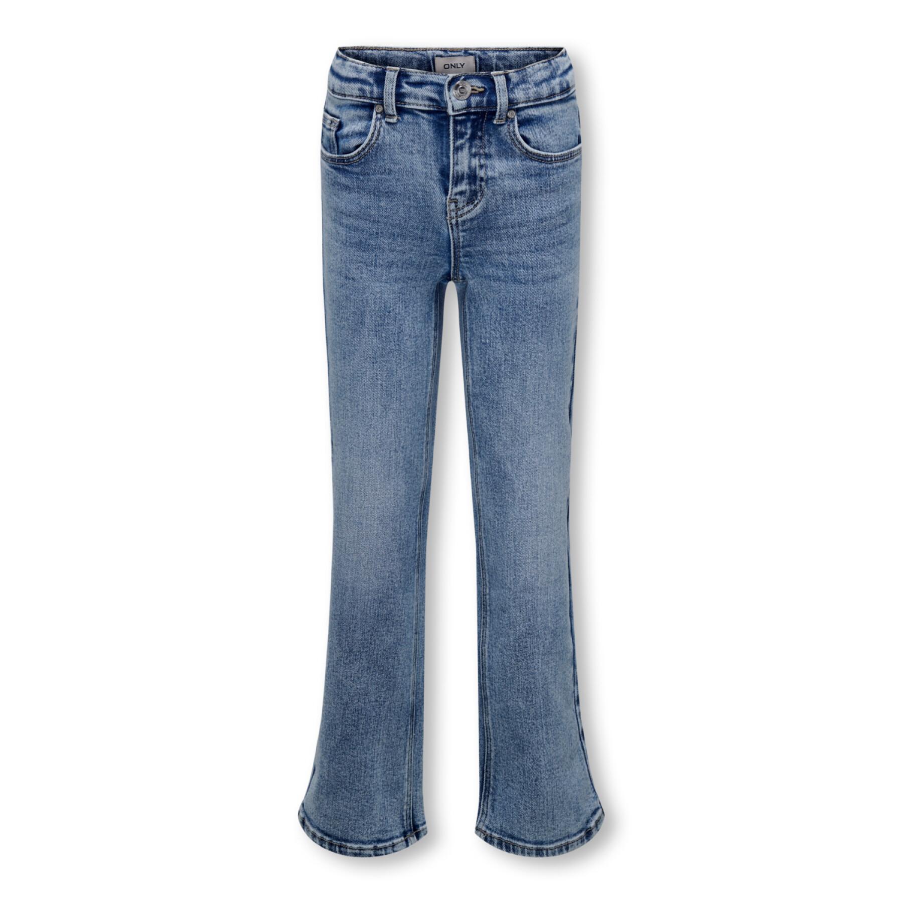 Jeans jambes larges fille Only kids Kogjuicy Pim560