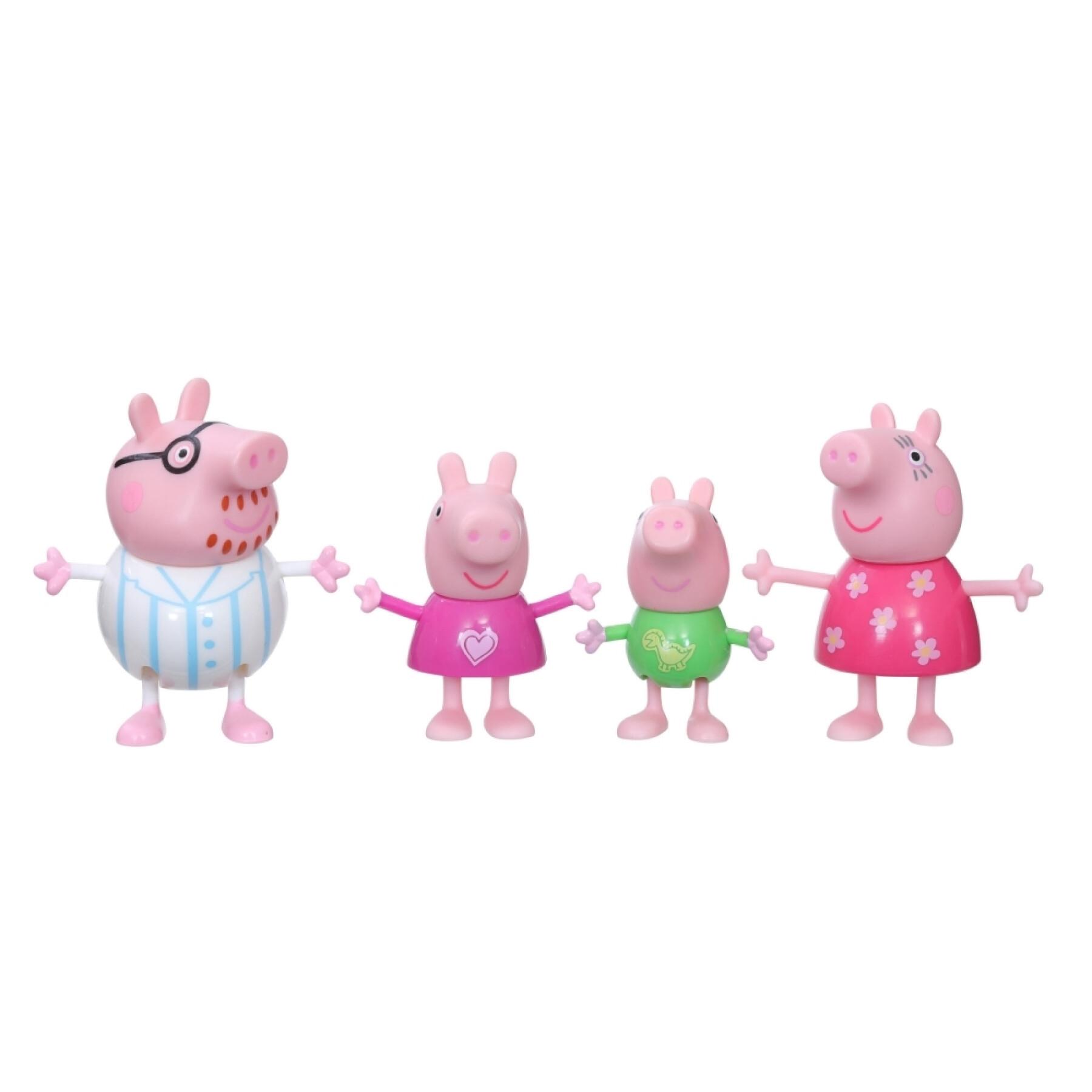 Lot de 4 figurines peppa et sa famille Peppa Pig