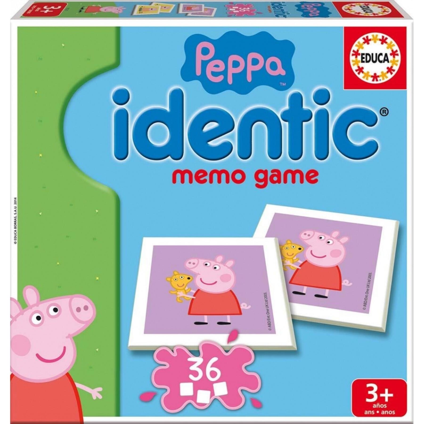 Jeux éducatifs memory Peppa Pig