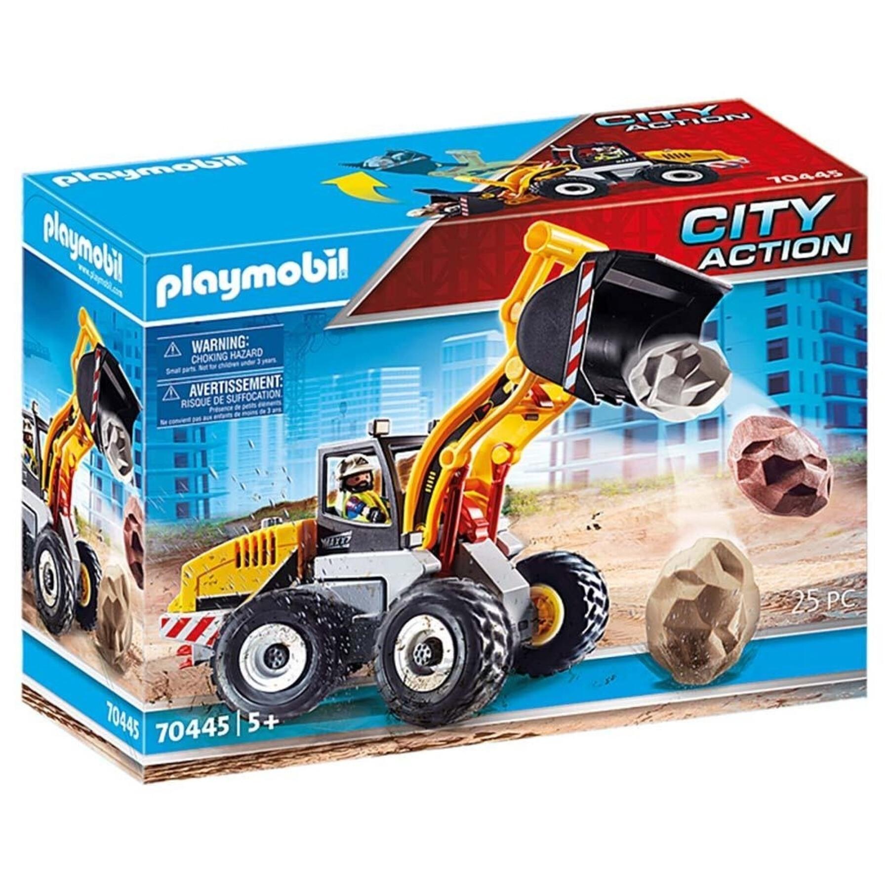 Voiture pelle excavatrice action de ville Playmobil