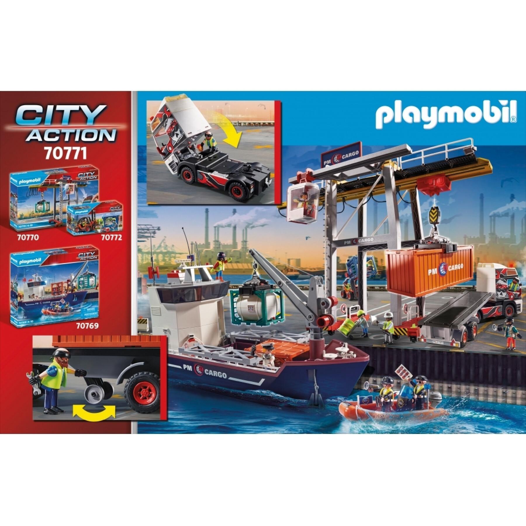 Camion avec remorque de ville Playmobil