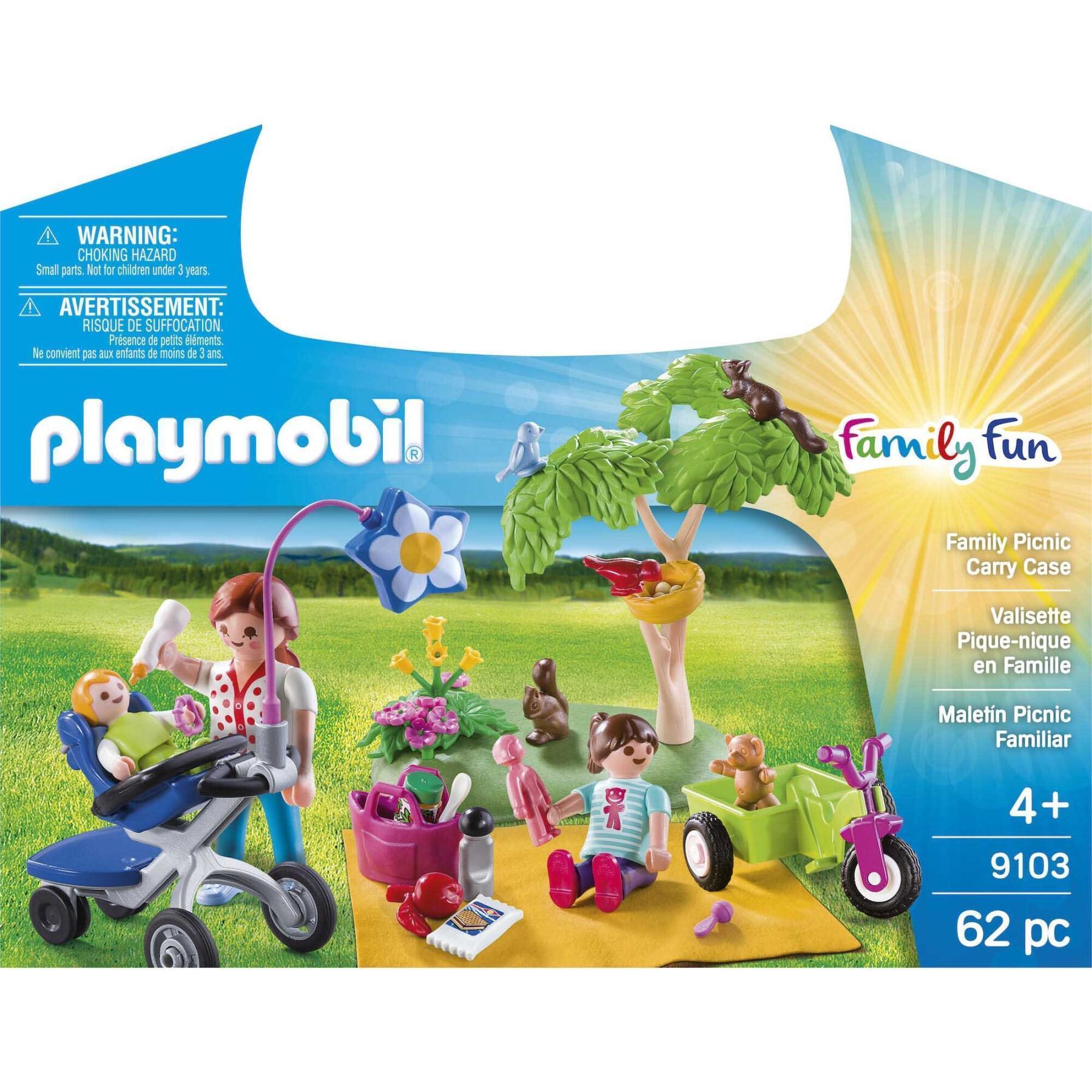 Jeux d'imagination valisette pique nique famille Playmobil - Jouets