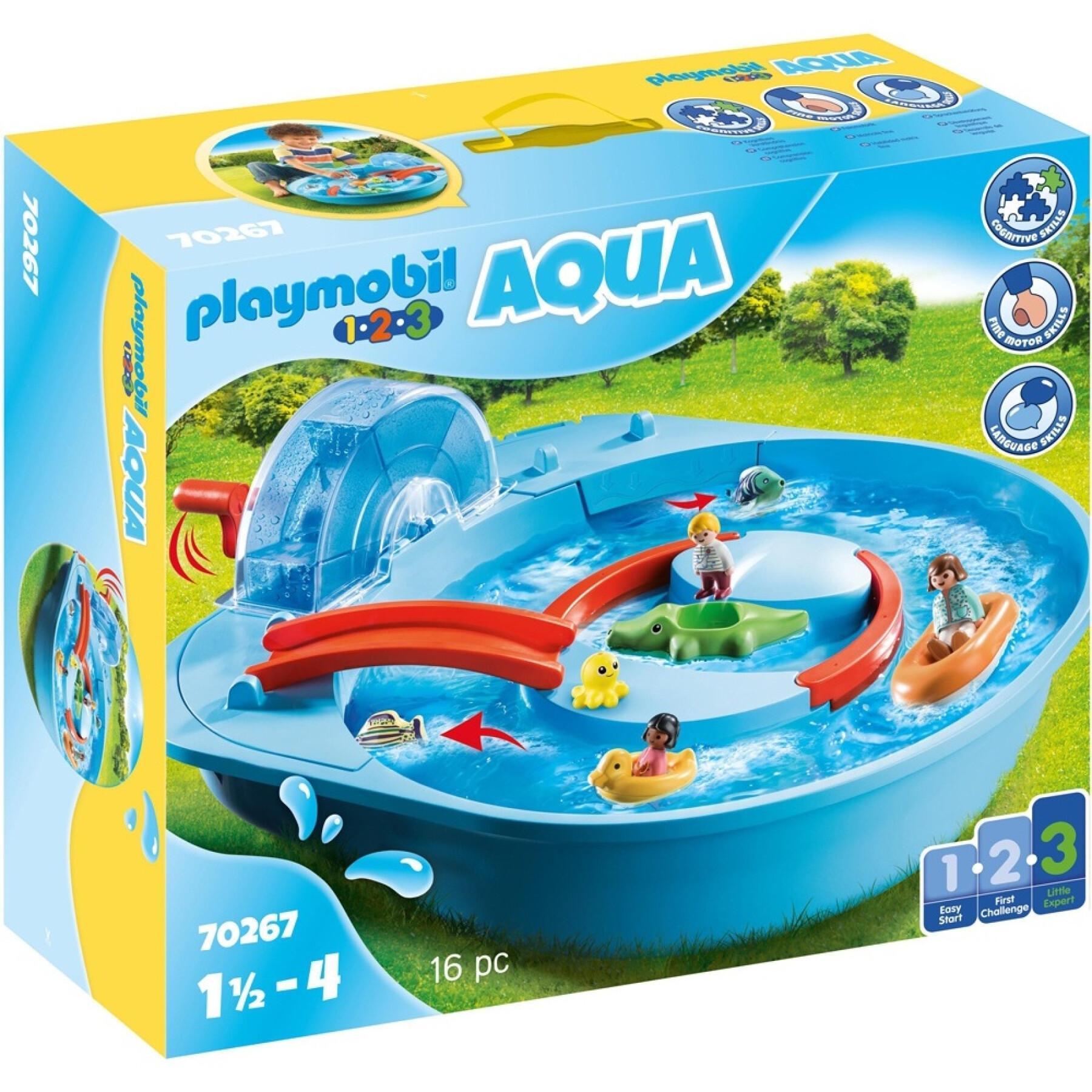 Jeux de constructionr parc aquatique Playmobil 1.2.3 - Jouets