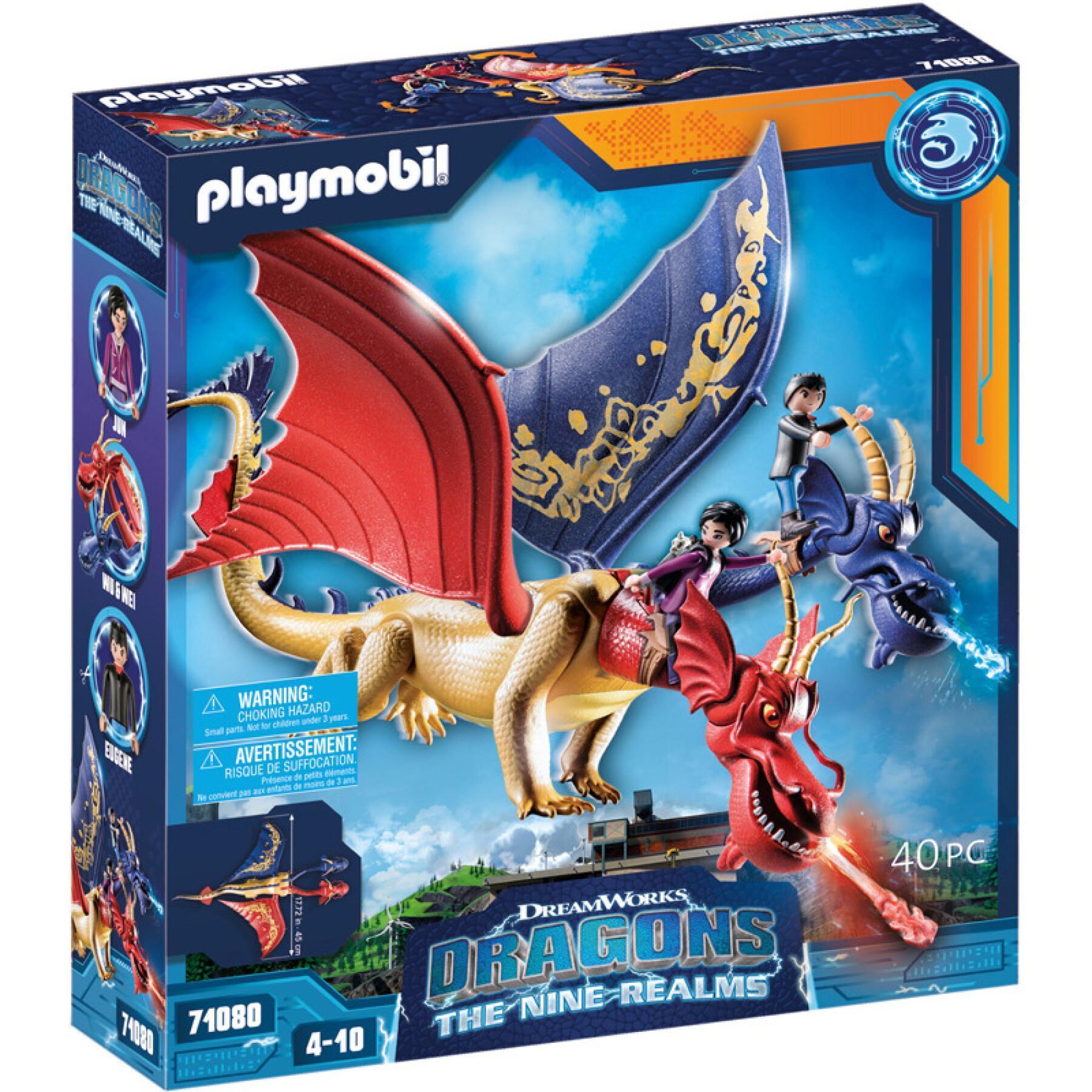 Jeux d'imagination wuwei et jun dragons Playmobil