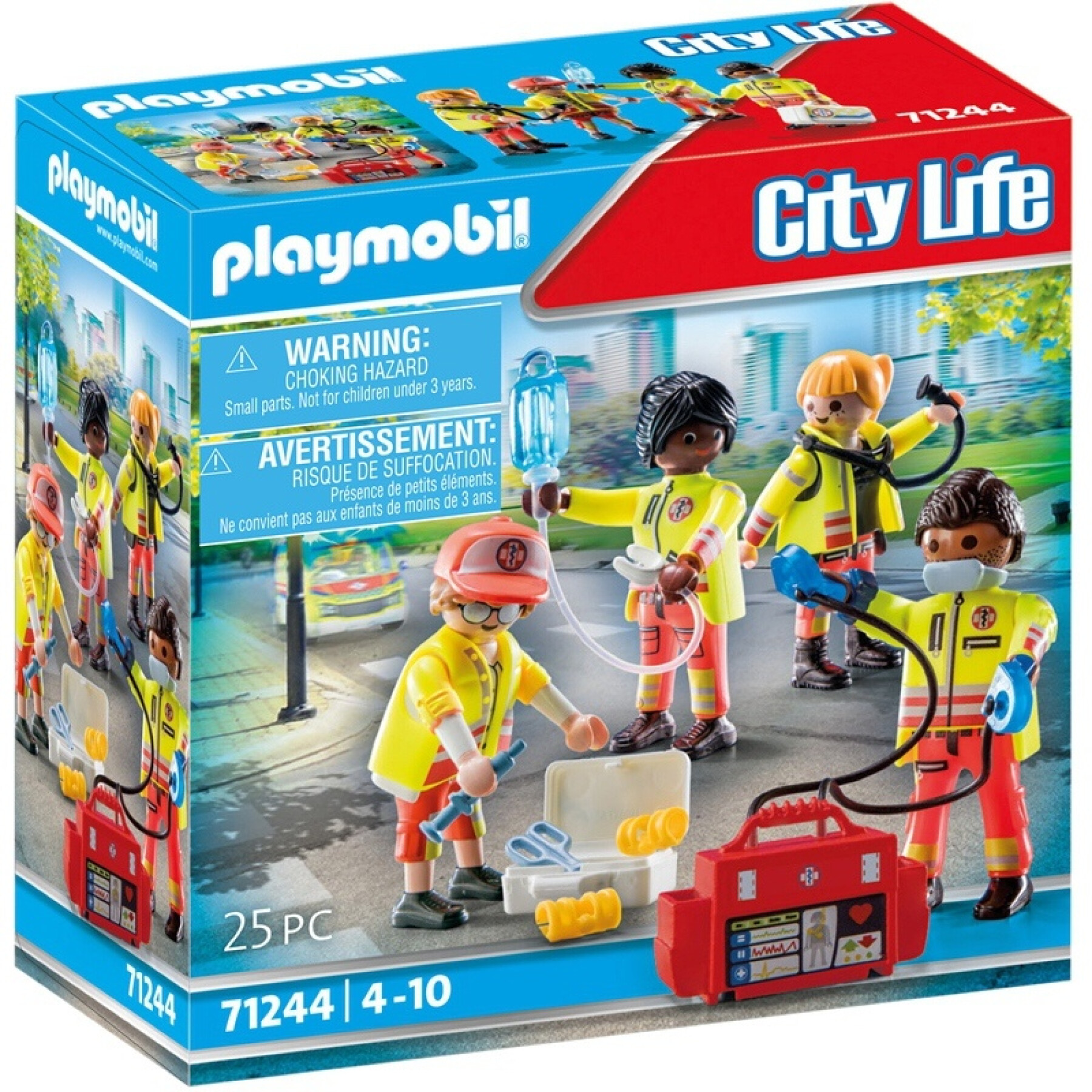 Jeux de construction équipe de secouristes Playmobil