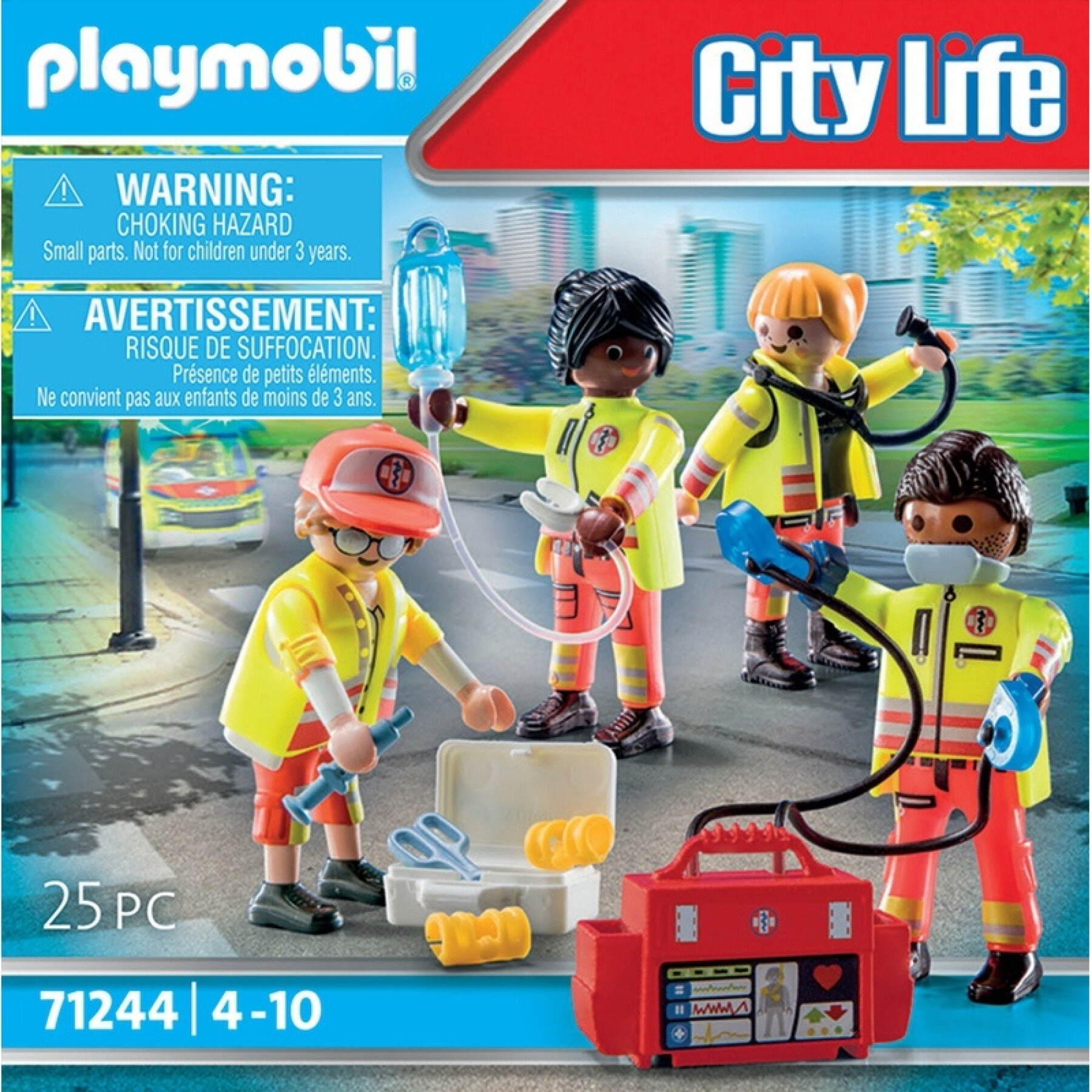 Jeux de construction équipe de secouristes Playmobil