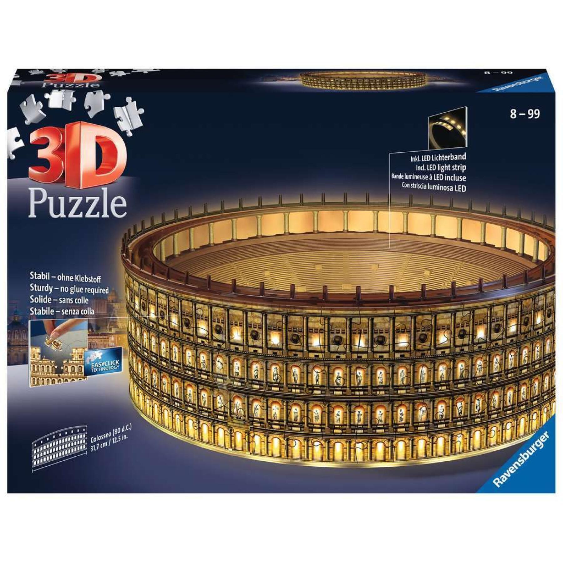Puzzle 216 pièces 3D Colisée illuminé Ravensburger