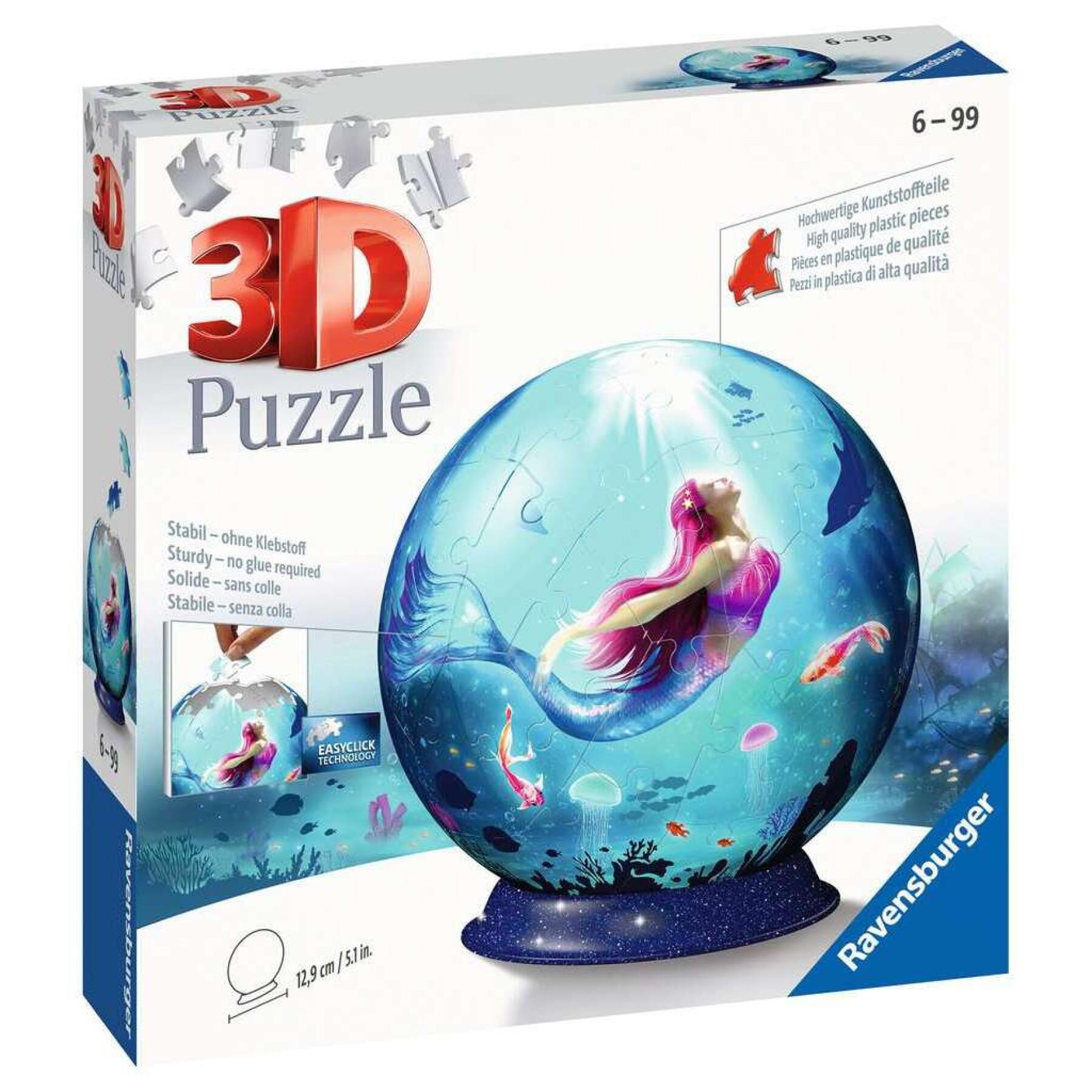 Puzzle 72 pièces 3D Ball - Les sirènes Ravensburger