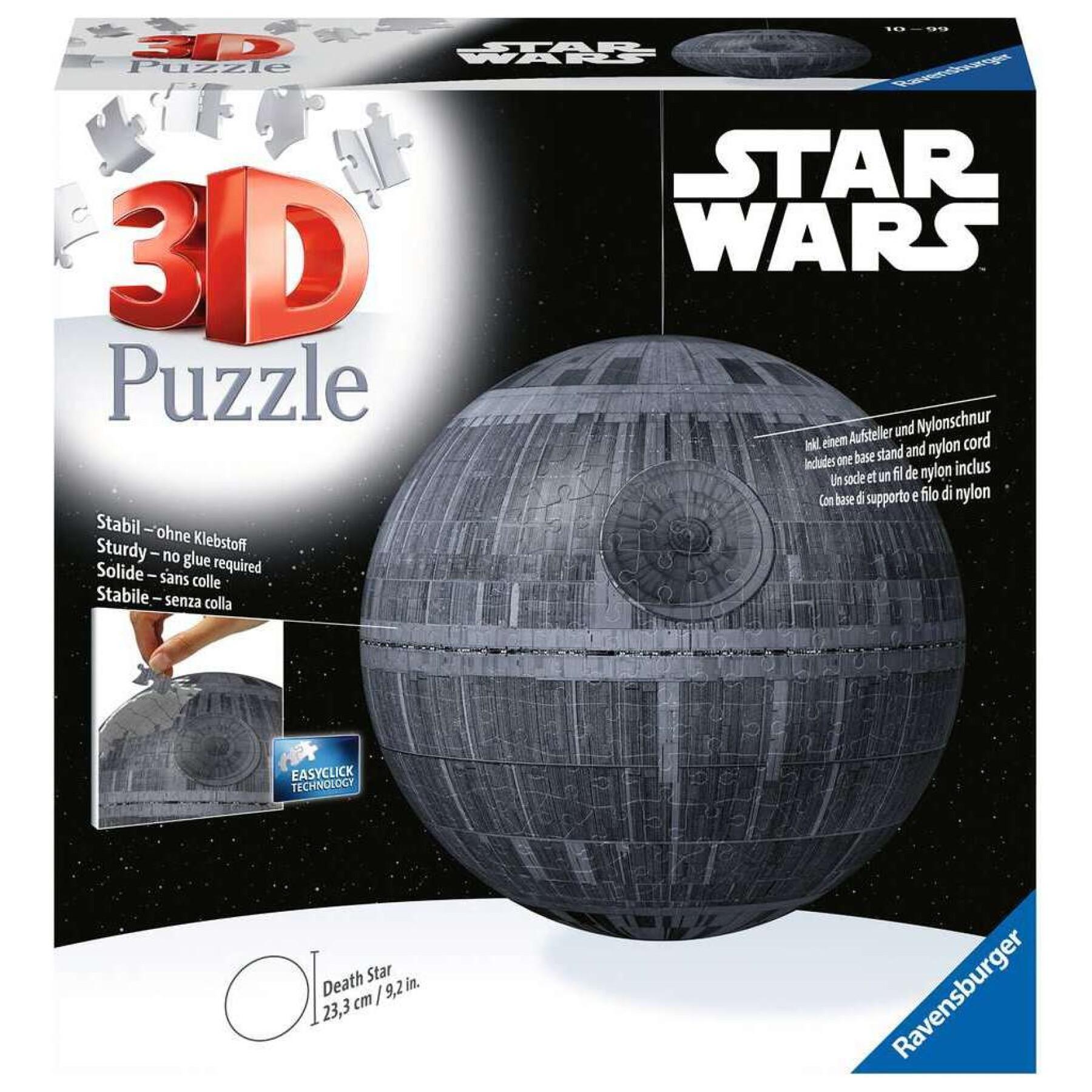 Puzzle 3D Ball de 72 pièces illuminé étoile de la mort Ravensburger Star Wars