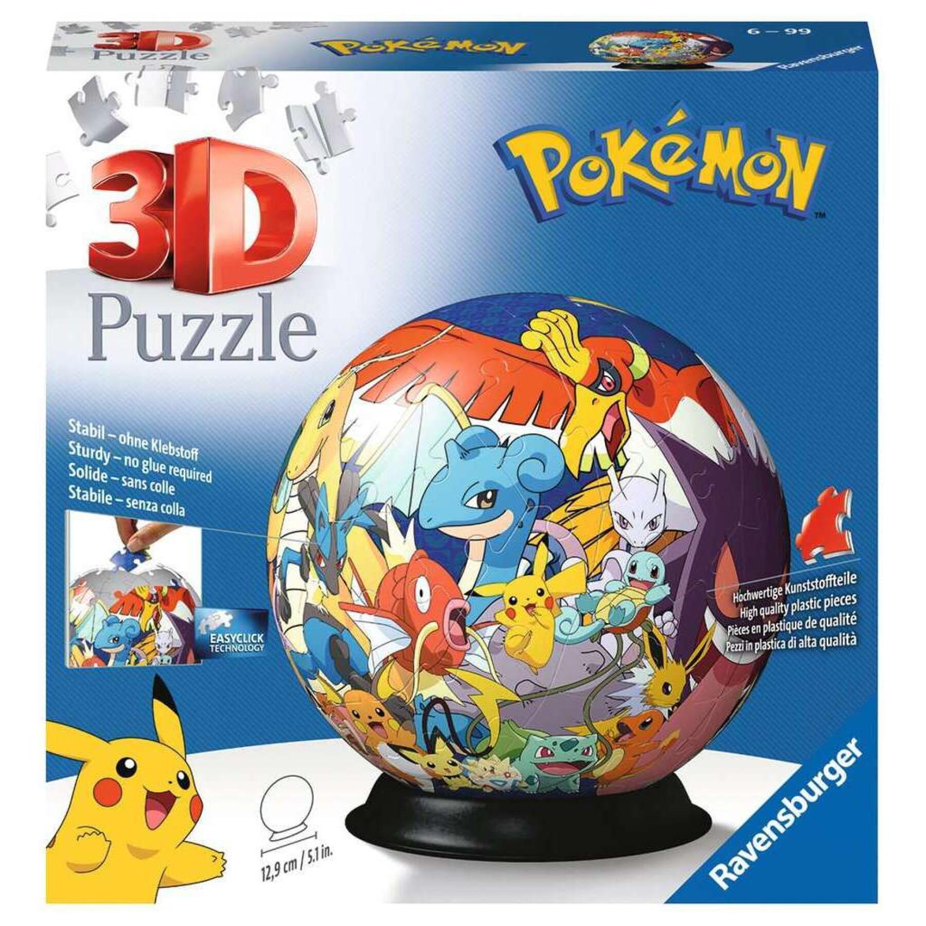 Puzzle 72 pièces 3D Ball - Pokémon Ravensburger