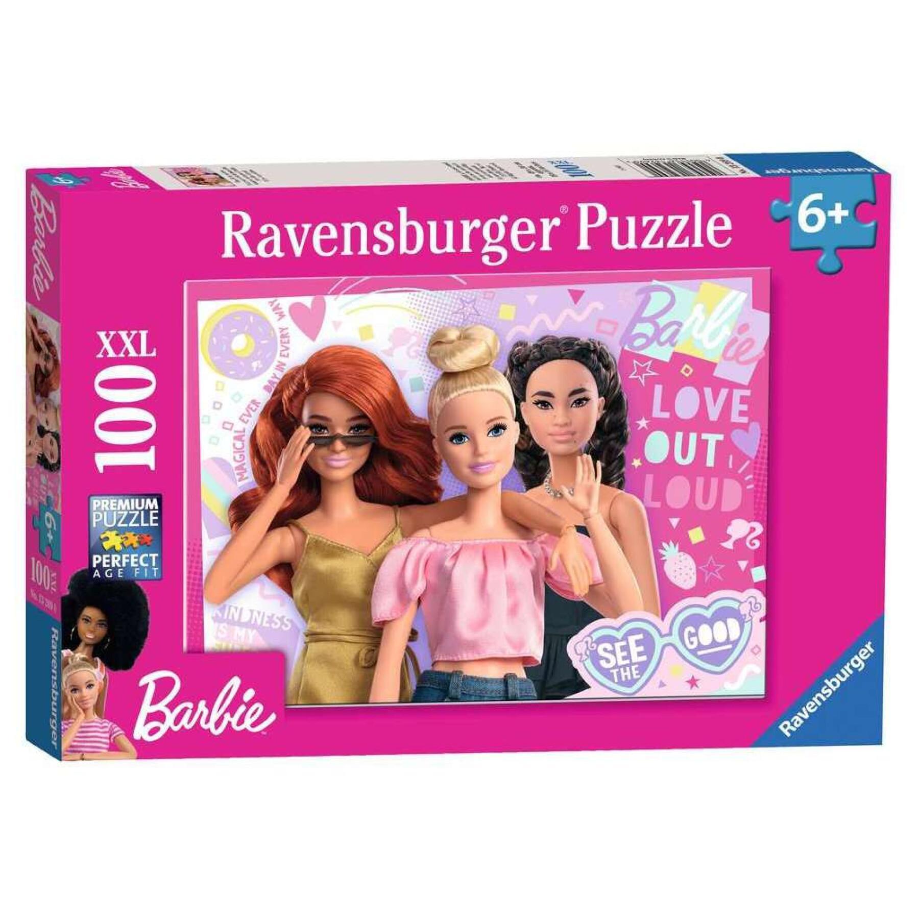 Puzzle de 100 pièces XXL Toujours voir le bon côté / Barbie Ravensburger