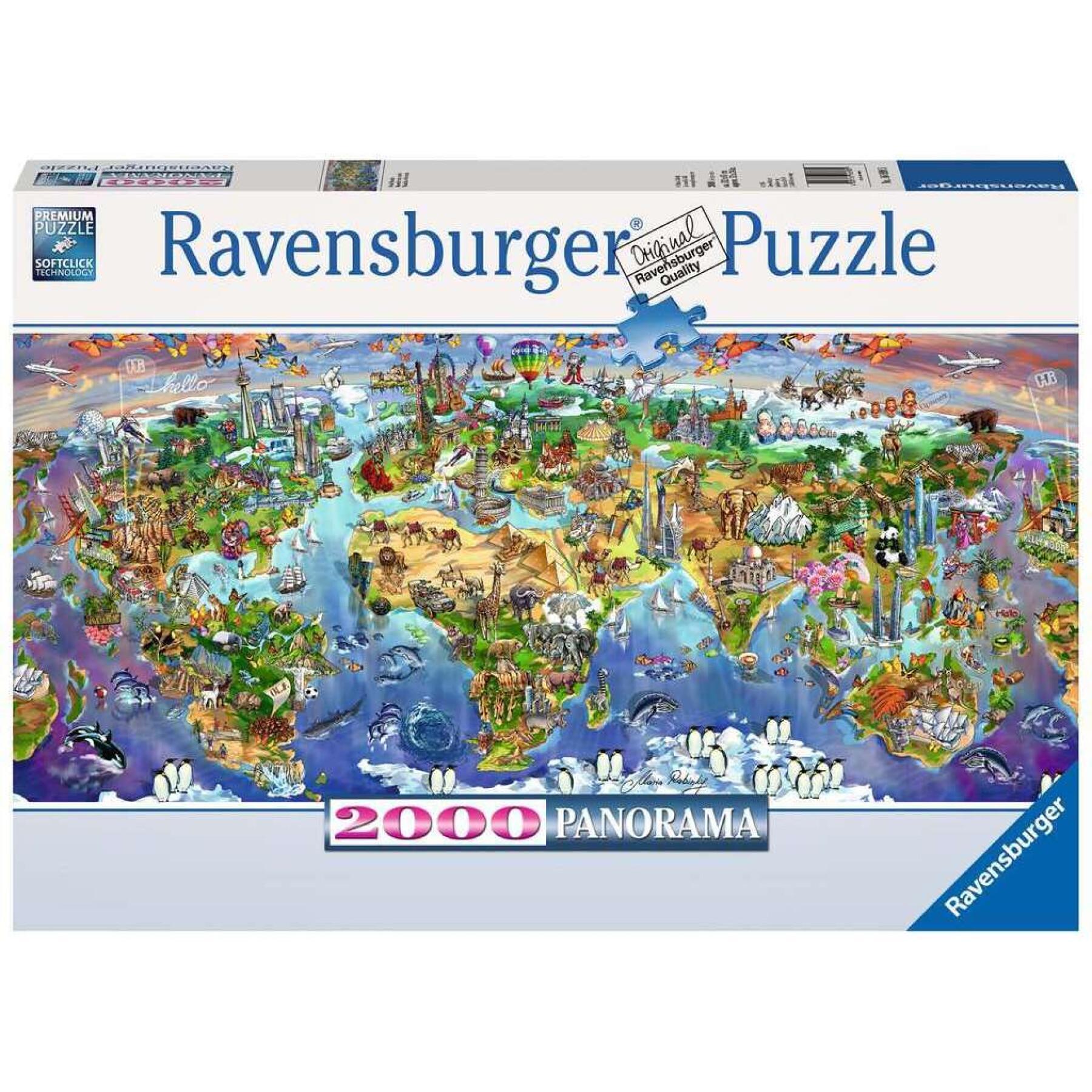 Puzzle 2000 pièces Merveilles du monde Ravensburger