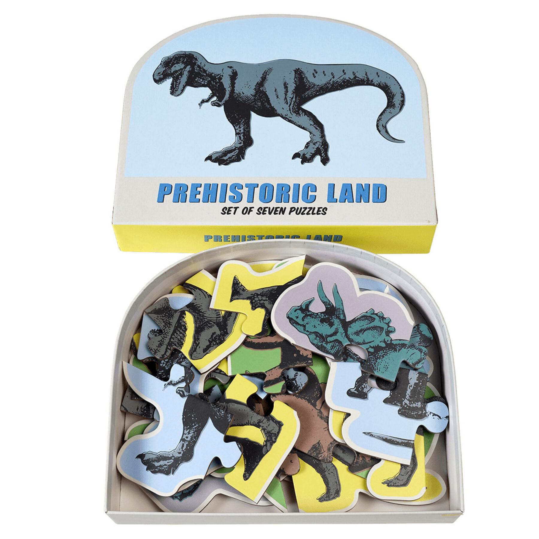 Ensemble de sept puzzles Rex London Prehistoric Land