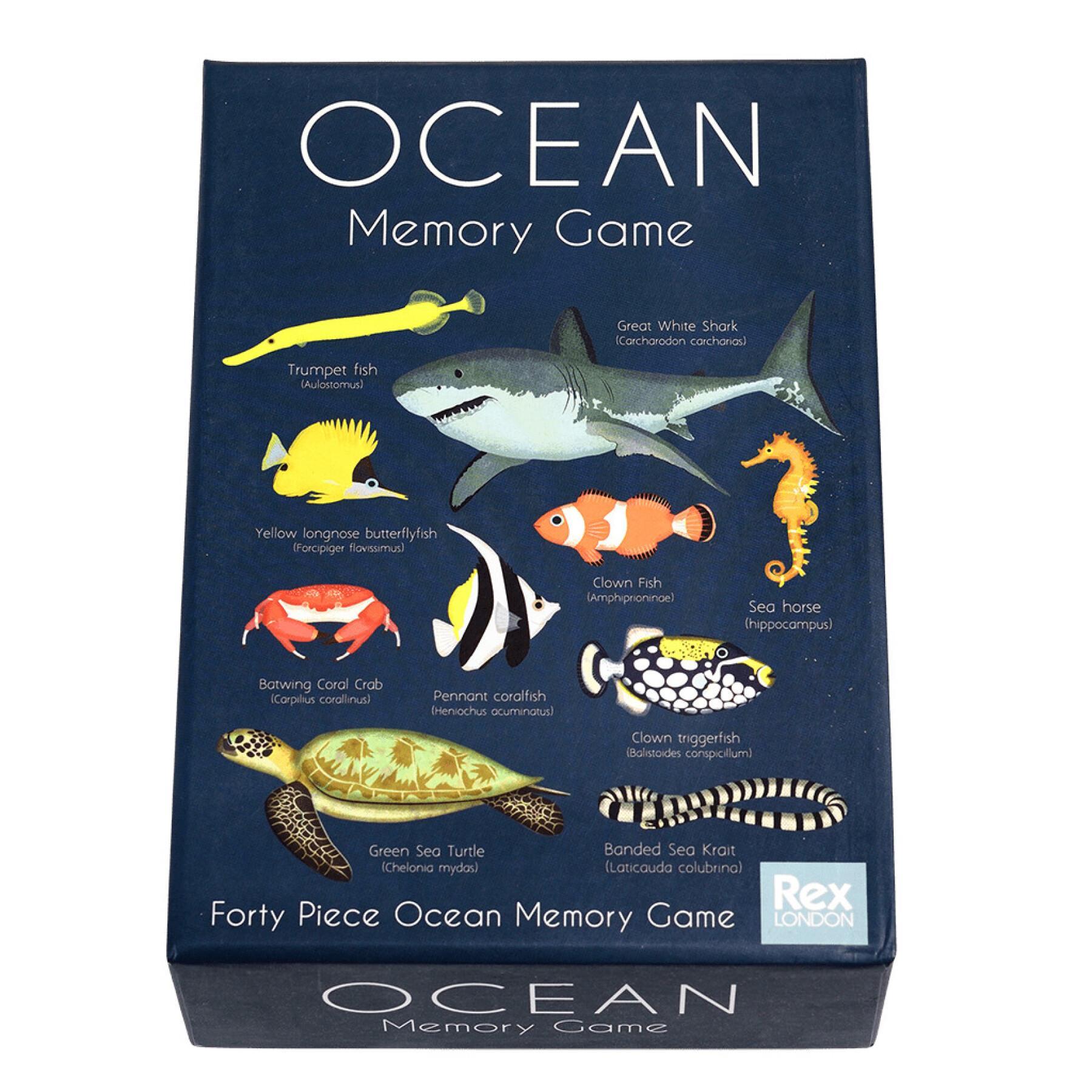 Memory 40 pièces ocean Rex London