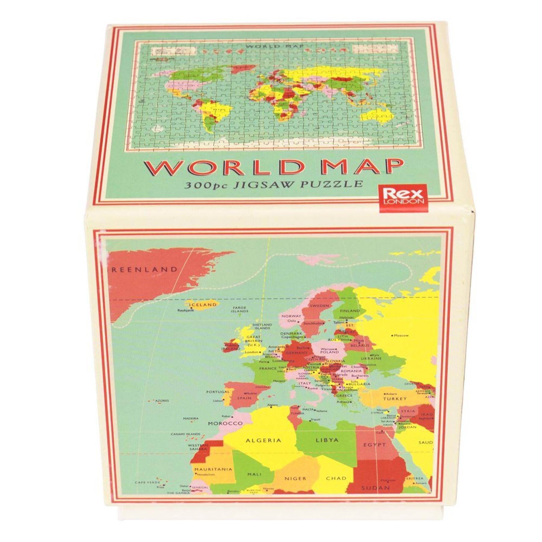 Puzzle 300 pièces Rex London World Map
