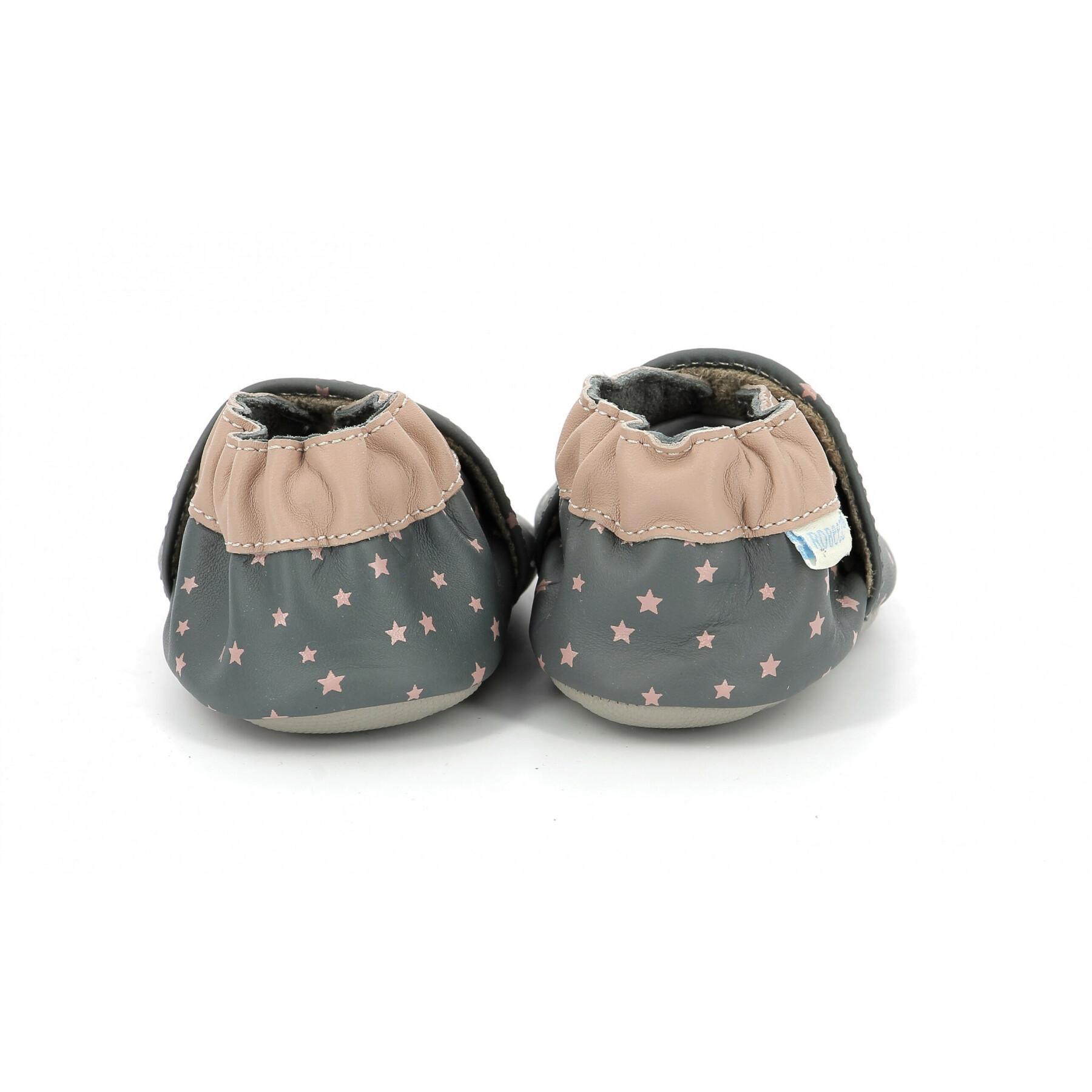 Chaussons fille Robeez Goldpear Plg