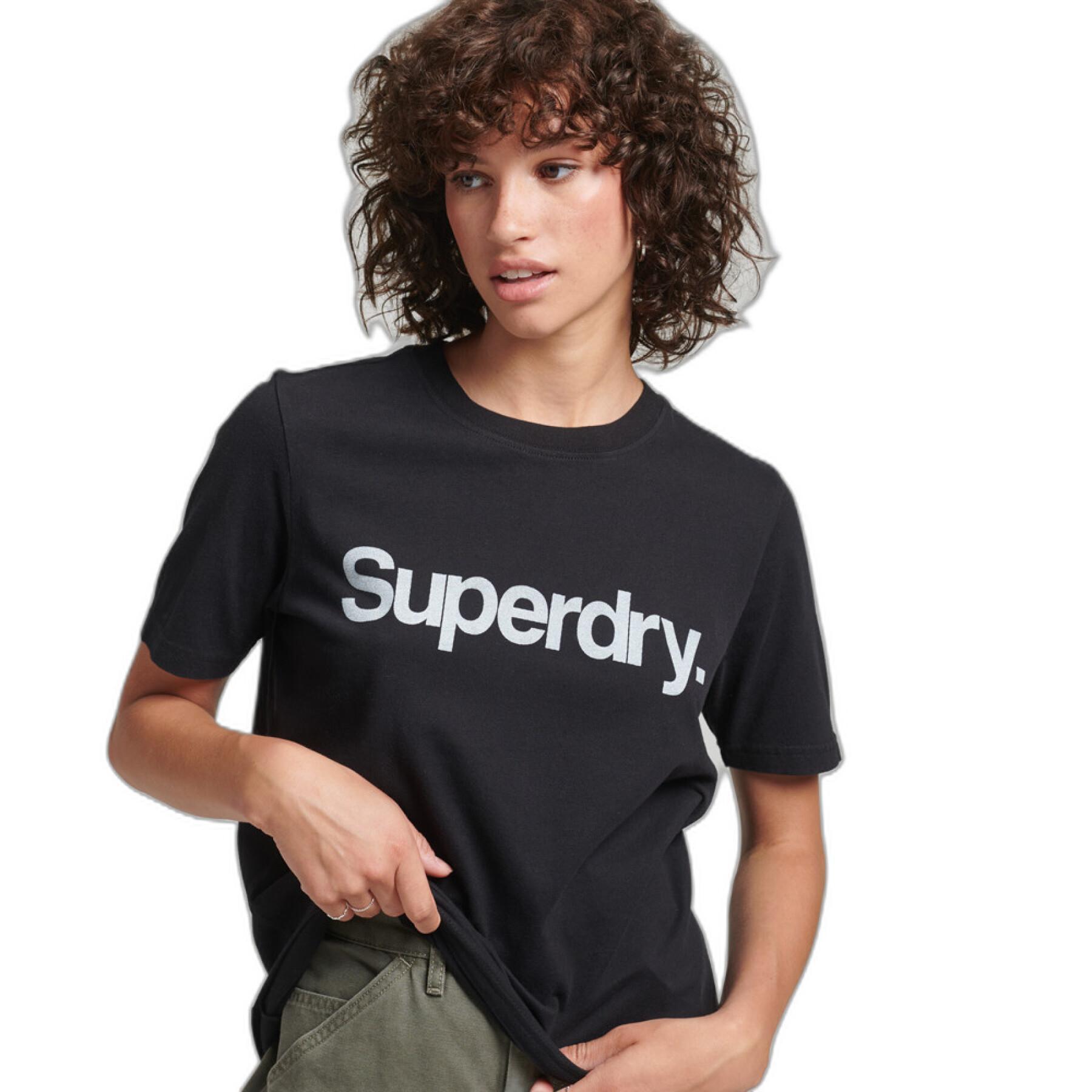 T-shirt coton bio fille Superdry Core Logo 80s