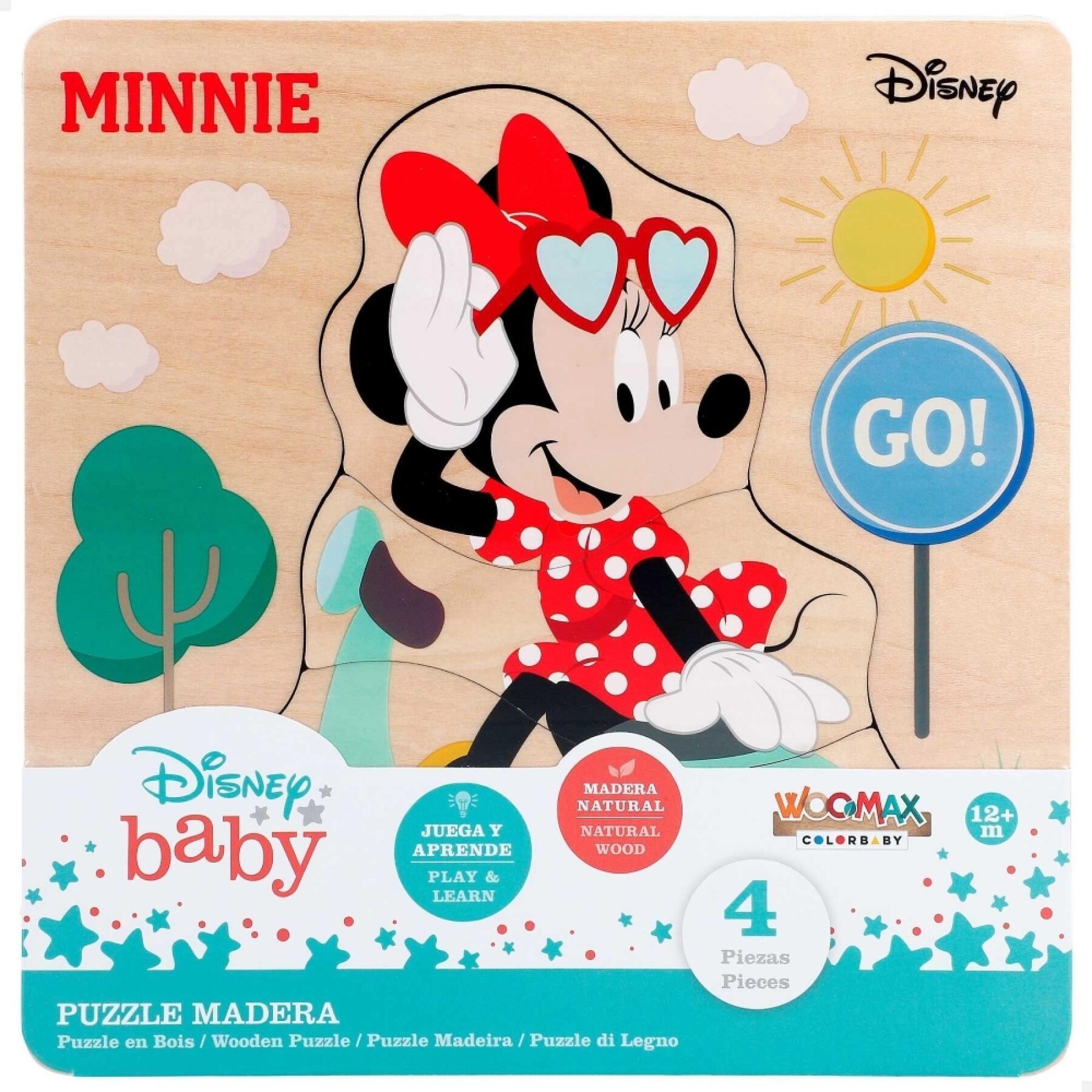 Puzzle en bois Woomax Mickey Mouse ECO