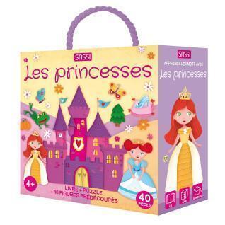 Puzzle + 2 livres Princesses Sassi