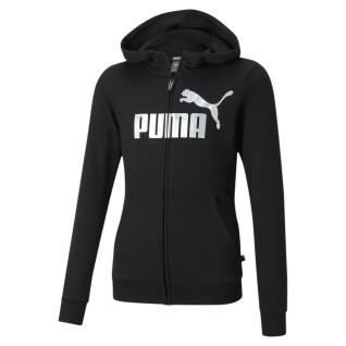 Sweatshirt à capuche fille Puma ESS+ Logo Full-Zip TR G