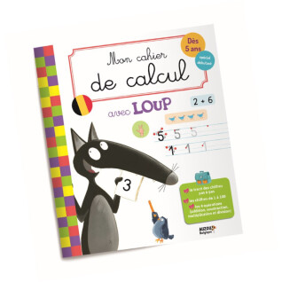Livre Mon Cahier De Calcul Avec Loup / Version Belgique Auzou