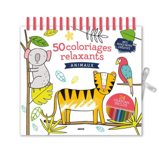 Coloriage créatifs - 50 coloriage relaxants - animaux Auzou